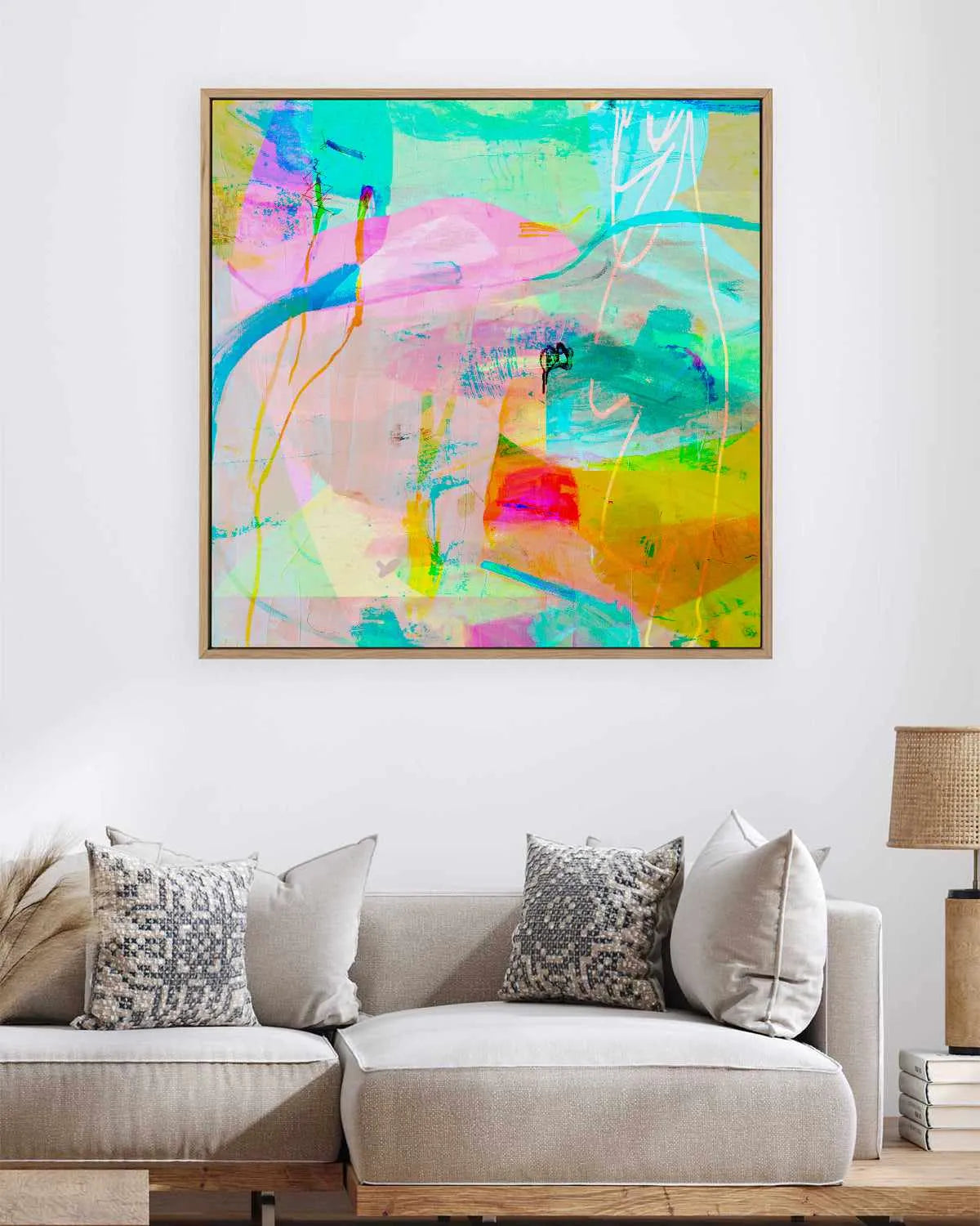 Vivid by Antonia Tzenova | Framed Canvas Art Print from Olive et Oriel where you can shop wallpaper and artworks online