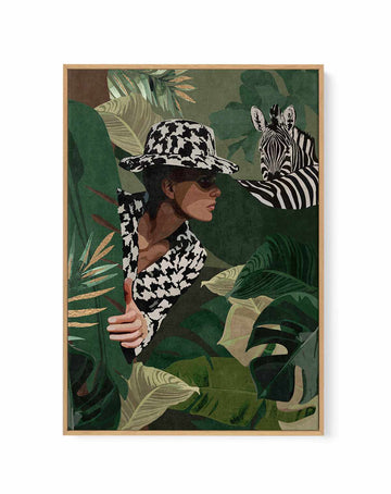 Vogel Zebra Kazayagi By Emel Tunaboylu | Framed Canvas Art Print from Olive et Oriel where you can shop wallpaper and artworks online