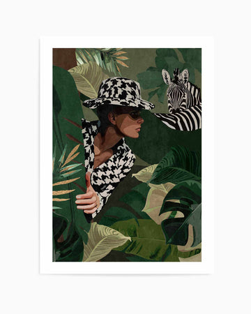 Vogel Zebra Kazayagi By Emel Tunaboylu | Art Print from Olive et Oriel where you can shop wallpaper and artworks online