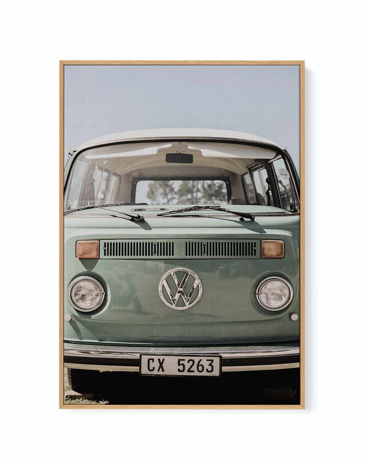 Vw Kombi By Clint | Framed Canvas Art Print