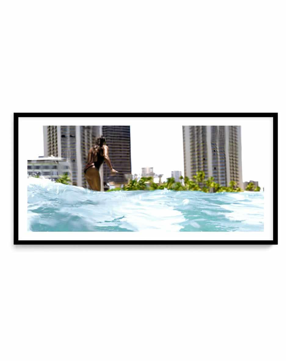 Waikiki Beach Surf Club by Teigan Geercke | Panoramic Art Print from Olive et Oriel where you can shop wallpaper and artworks online