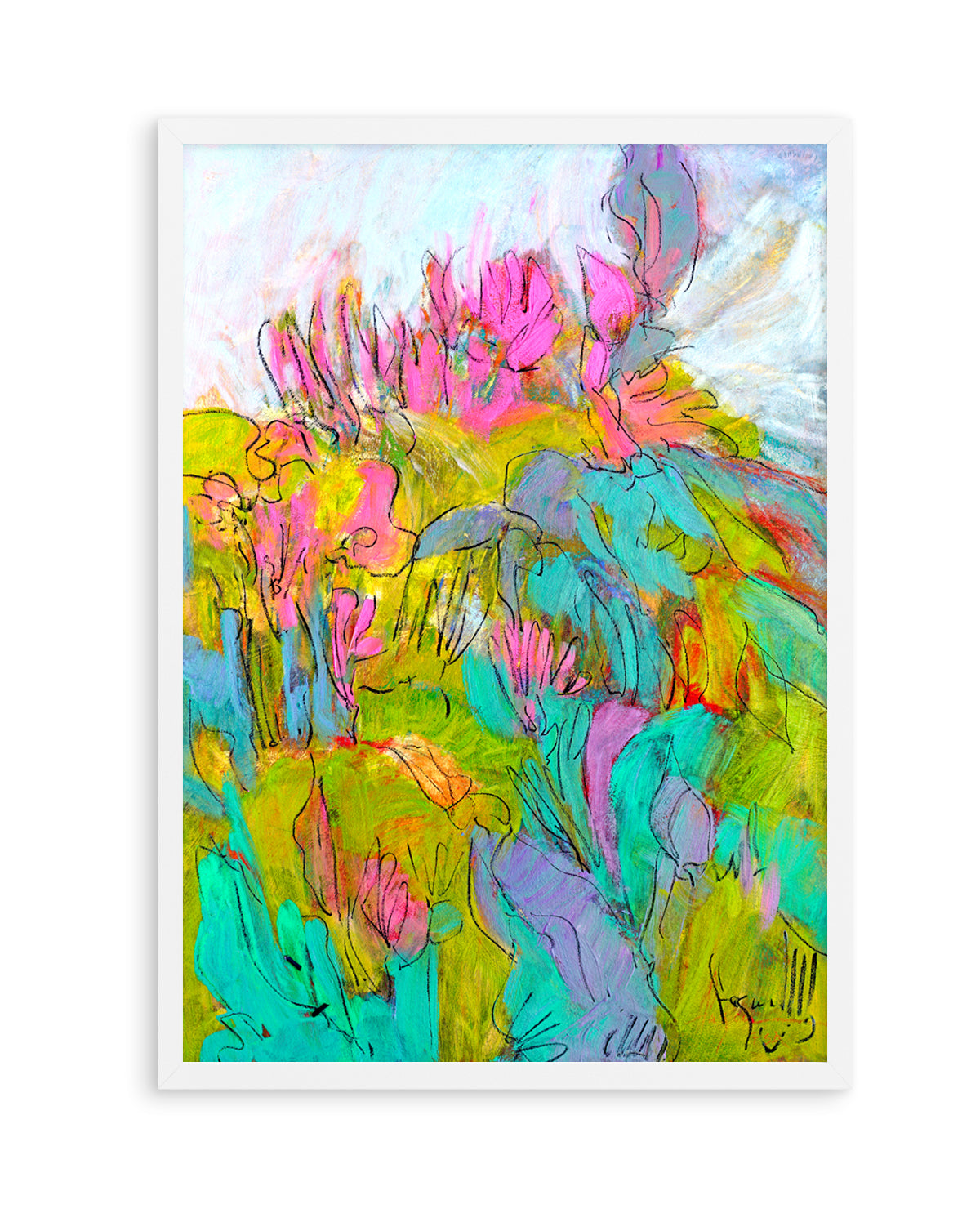 Whimsical Garden Dreams by Dorothy Fagan | Art Print