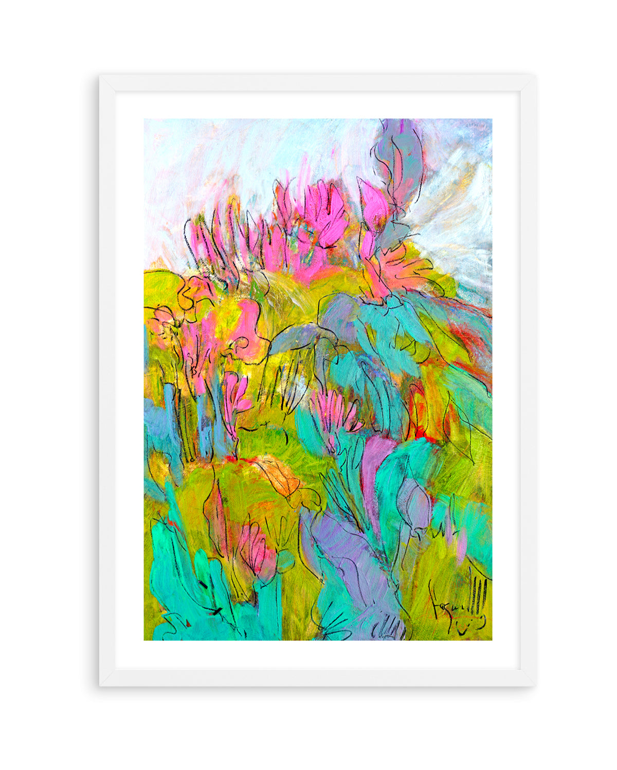 Whimsical Garden Dreams by Dorothy Fagan | Art Print