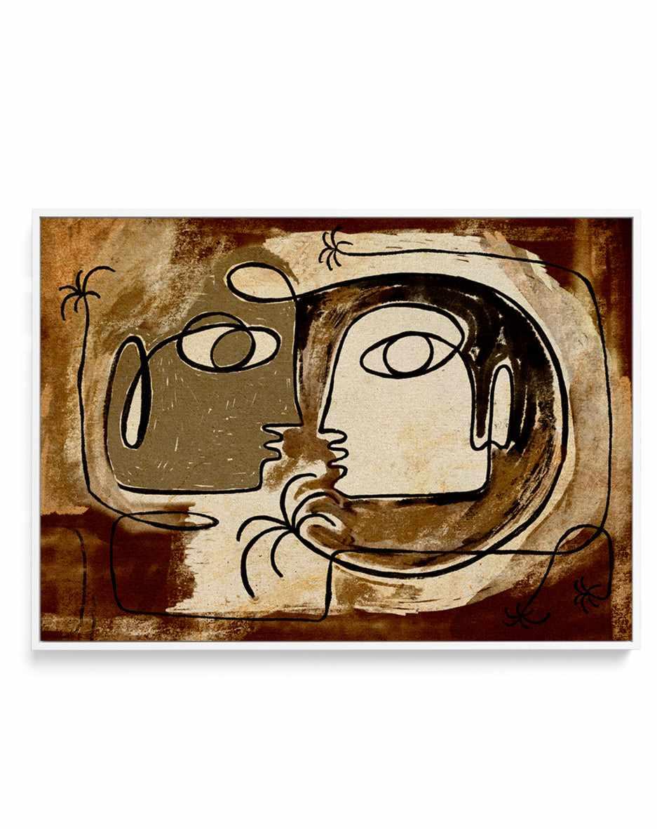 What Secrets Do the Palms Whisper To the Earth by Shatha Al Dafai | Framed Canvas Art Print from Olive et Oriel where you can shop wallpaper and artworks online