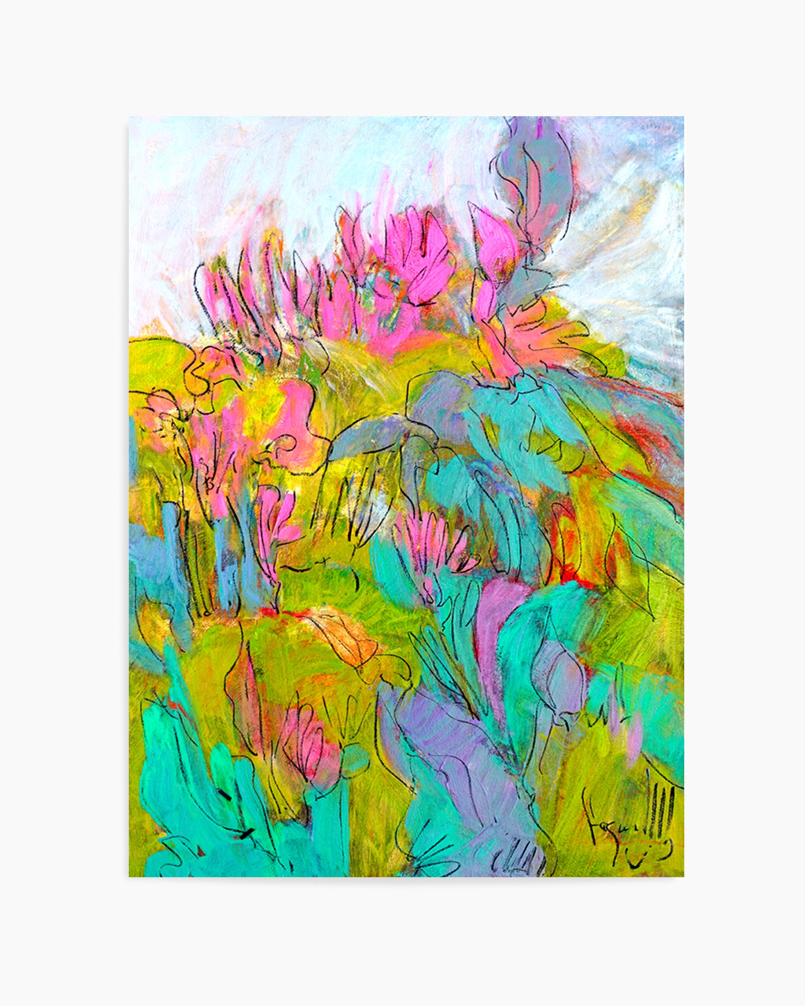 Whimsical Garden Dreams by Dorothy Fagan | Art Print