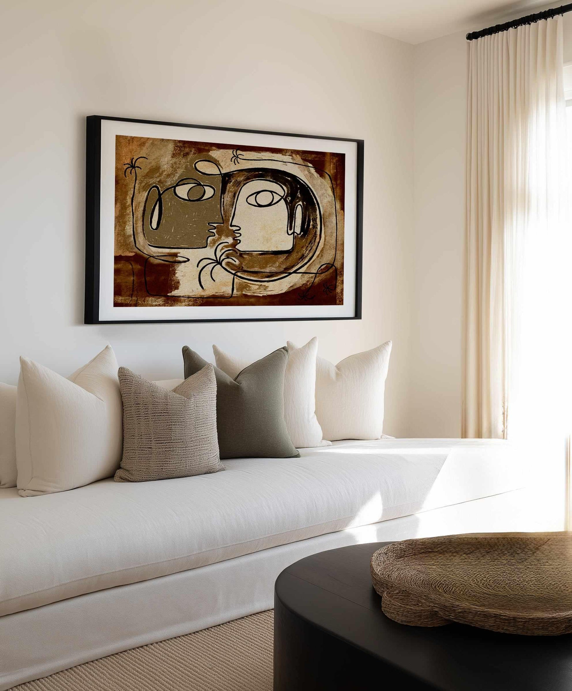 What Secrets Do the Palms Whisper To the Earth by Shatha Al Dafai | Art Print from Olive et Oriel where you can shop wallpaper and artworks online