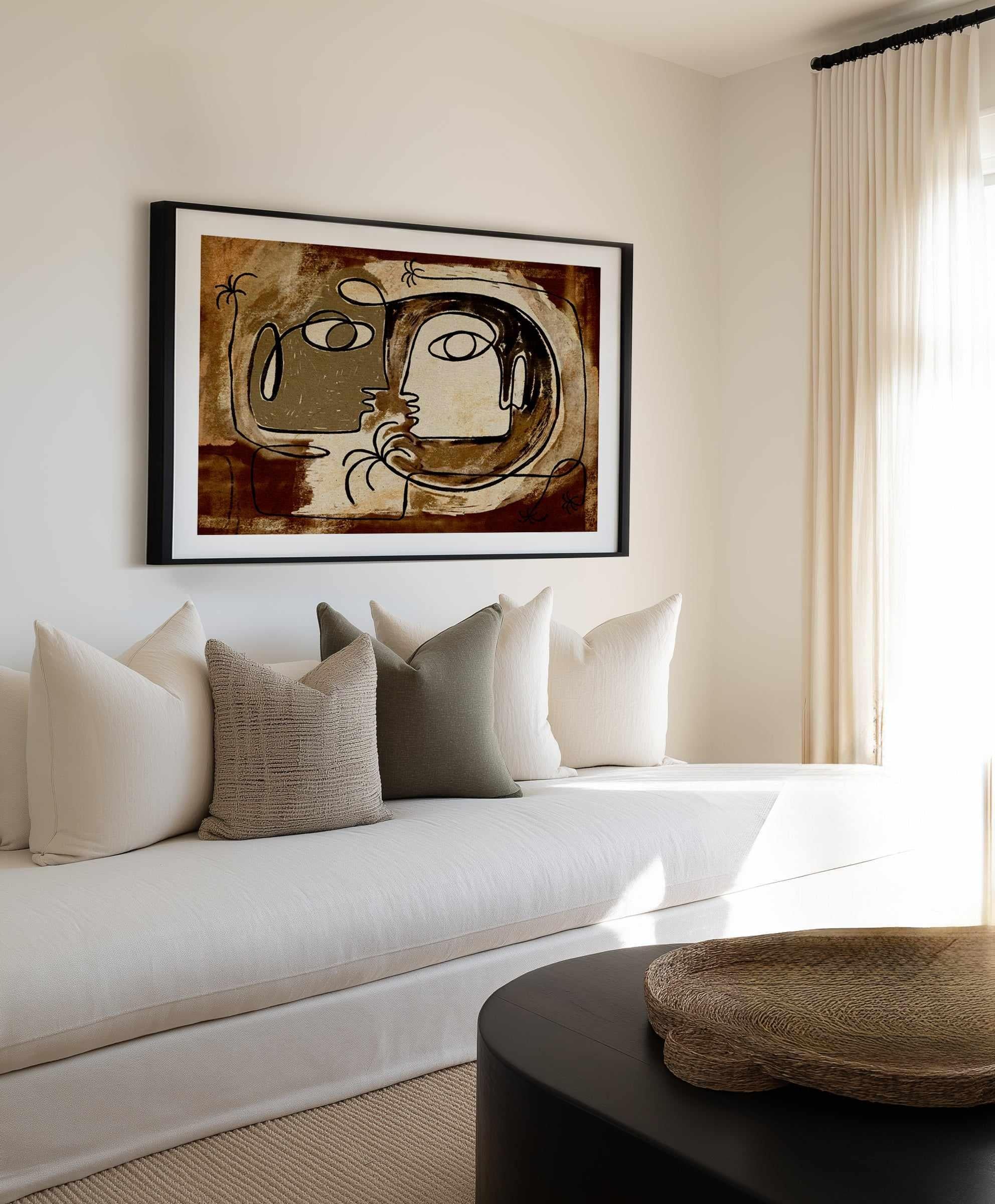 What Secrets Do the Palms Whisper To the Earth by Shatha Al Dafai | Art Print from Olive et Oriel where you can shop wallpaper and artworks online