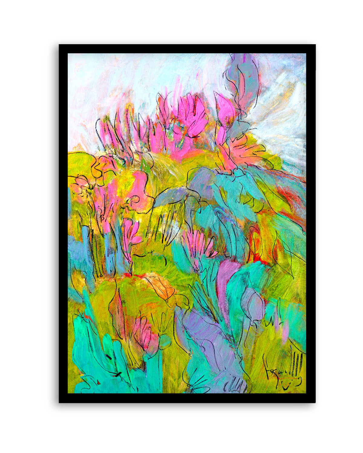 Whimsical Garden Dreams by Dorothy Fagan | Art Print