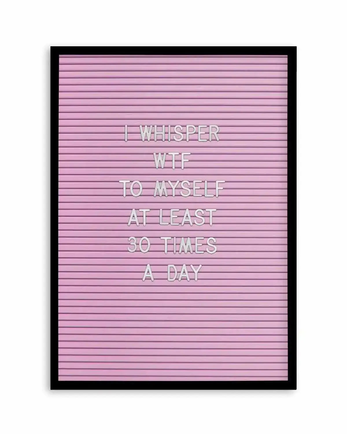 WTF Art Print from Olive et Oriel where you can shop wallpaper and artworks online