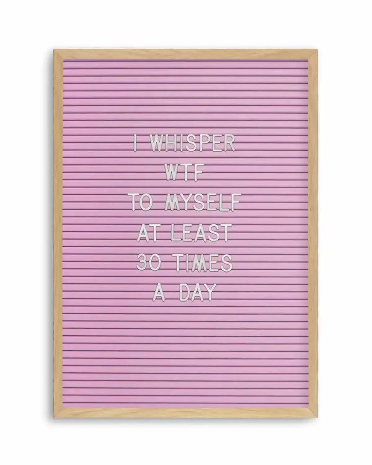 WTF Art Print from Olive et Oriel where you can shop wallpaper and artworks online