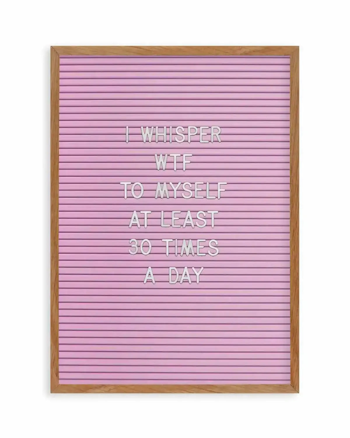 WTF Art Print from Olive et Oriel where you can shop wallpaper and artworks online