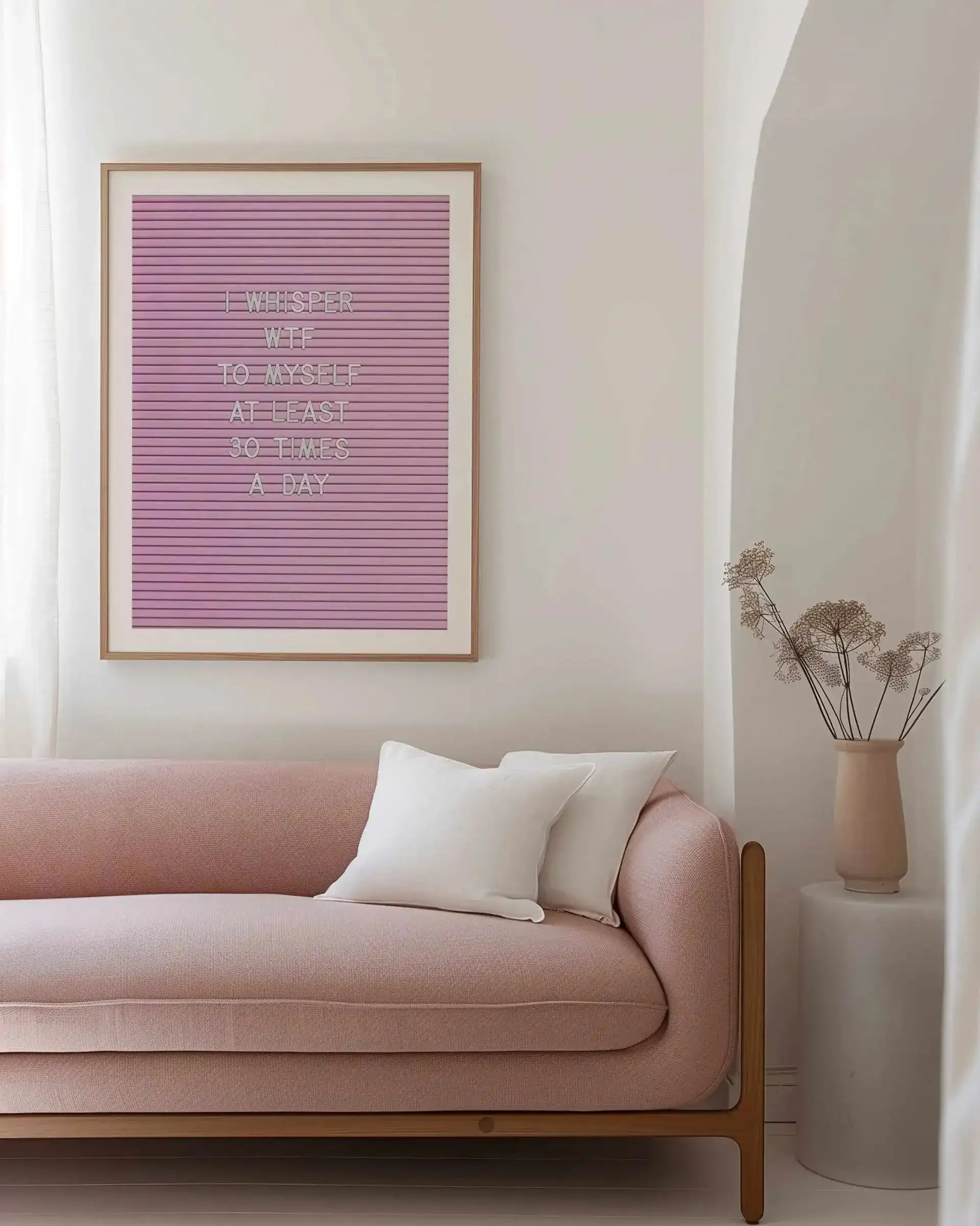 WTF Art Print from Olive et Oriel where you can shop wallpaper and artworks online