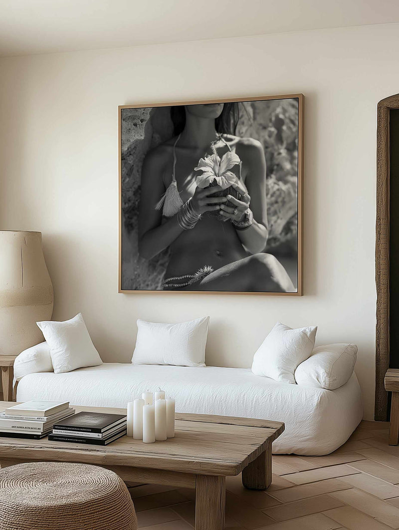 Wahine I | Framed Canvas Art Print from Olive et Oriel where you can shop wallpaper and artworks online