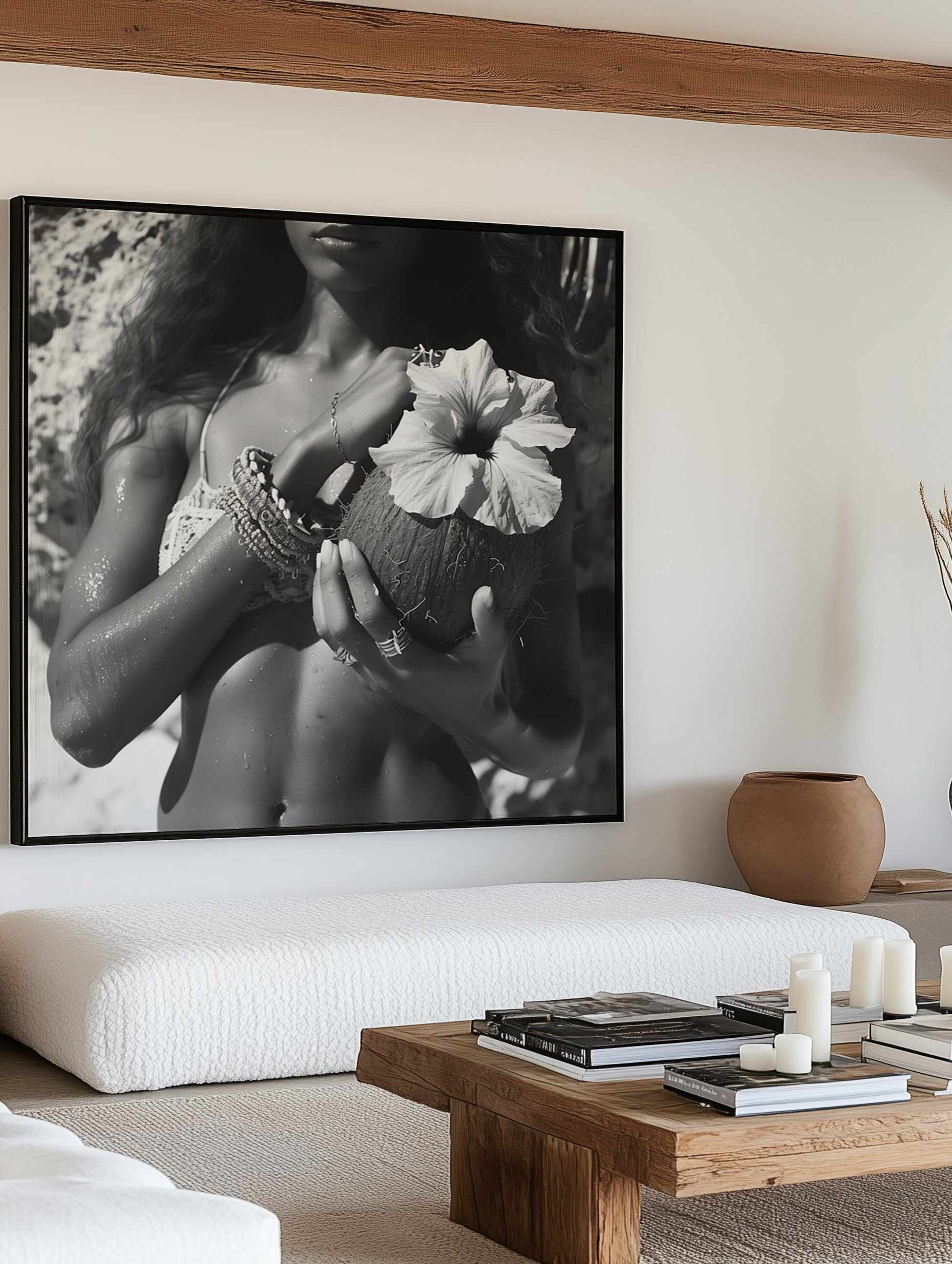 Wahine II  | Framed Canvas Art Print