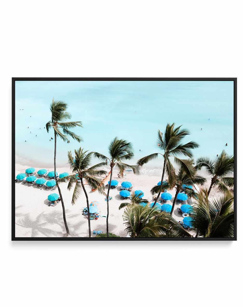 Waikiki Beach Days I by Teigan Geercke | Framed Canvas Art Print from Olive et Oriel where you can shop wallpaper and artworks online