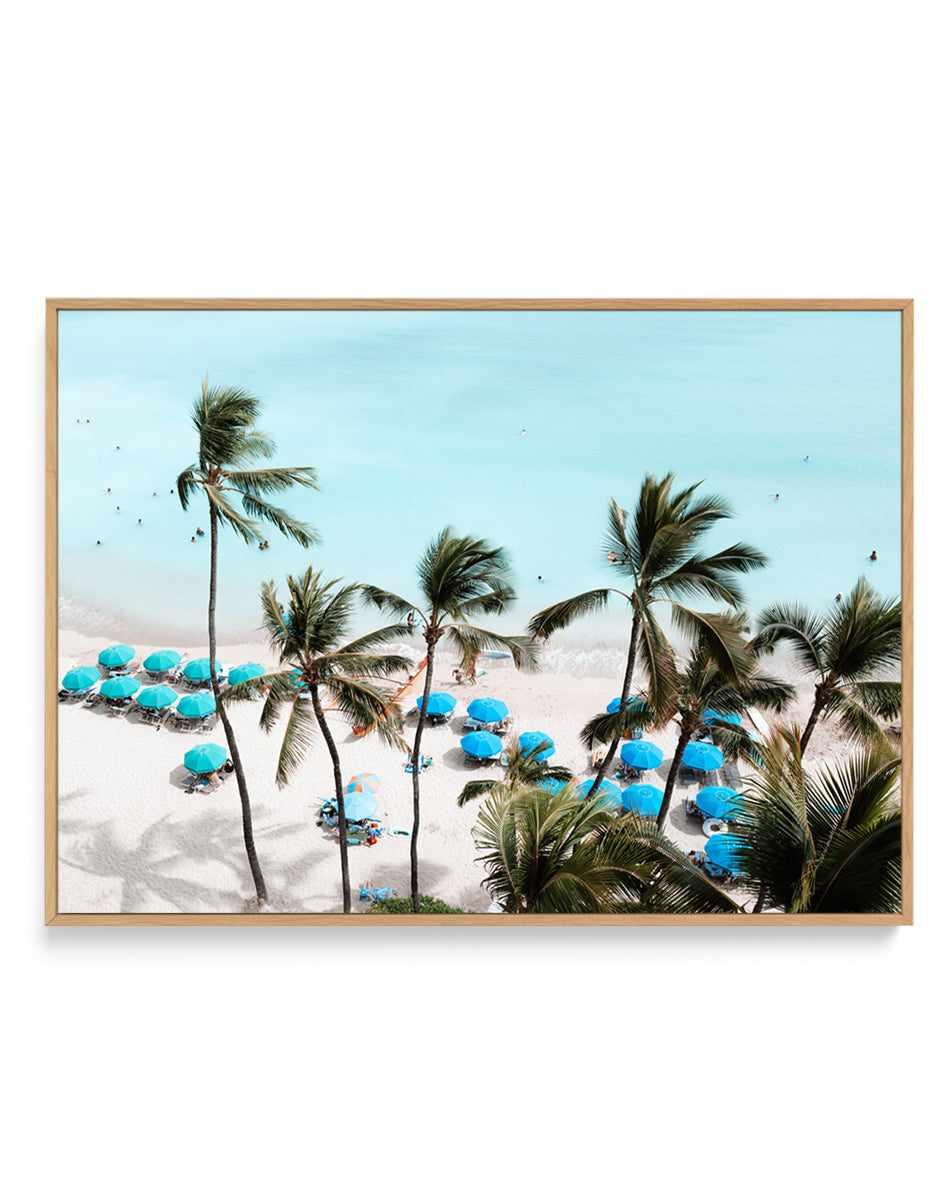 Waikiki Beach Days I by Teigan Geercke | Framed Canvas Art Print from Olive et Oriel where you can shop wallpaper and artworks online