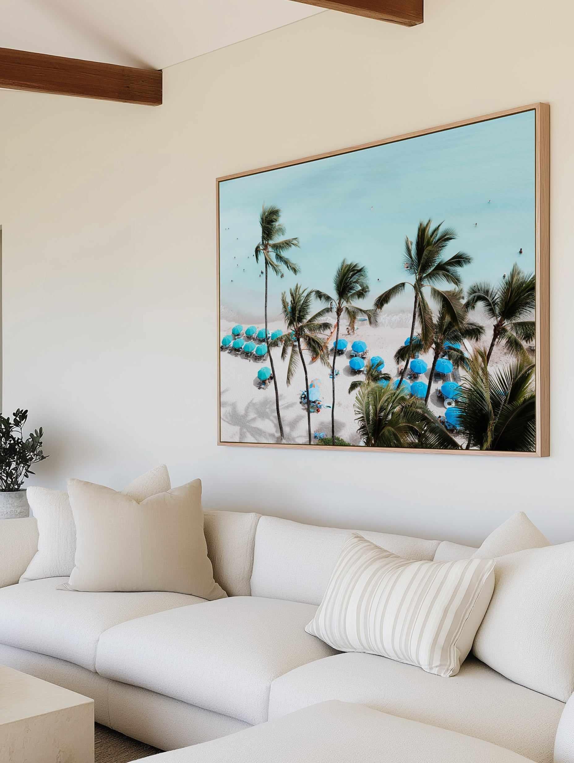 Waikiki Beach Days I by Teigan Geercke | Framed Canvas Art Print from Olive et Oriel where you can shop wallpaper and artworks online