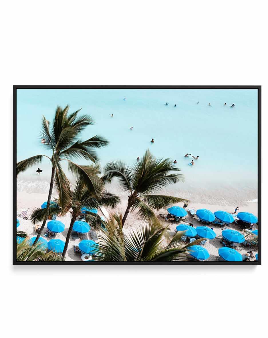 Waikiki Beach Days II by Teigan Geercke | Framed Canvas Art Print from Olive et Oriel where you can shop wallpaper and artworks online