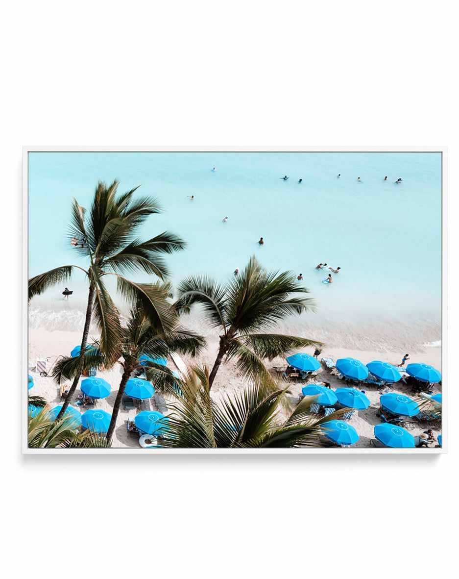 Waikiki Beach Days II by Teigan Geercke | Framed Canvas Art Print from Olive et Oriel where you can shop wallpaper and artworks online