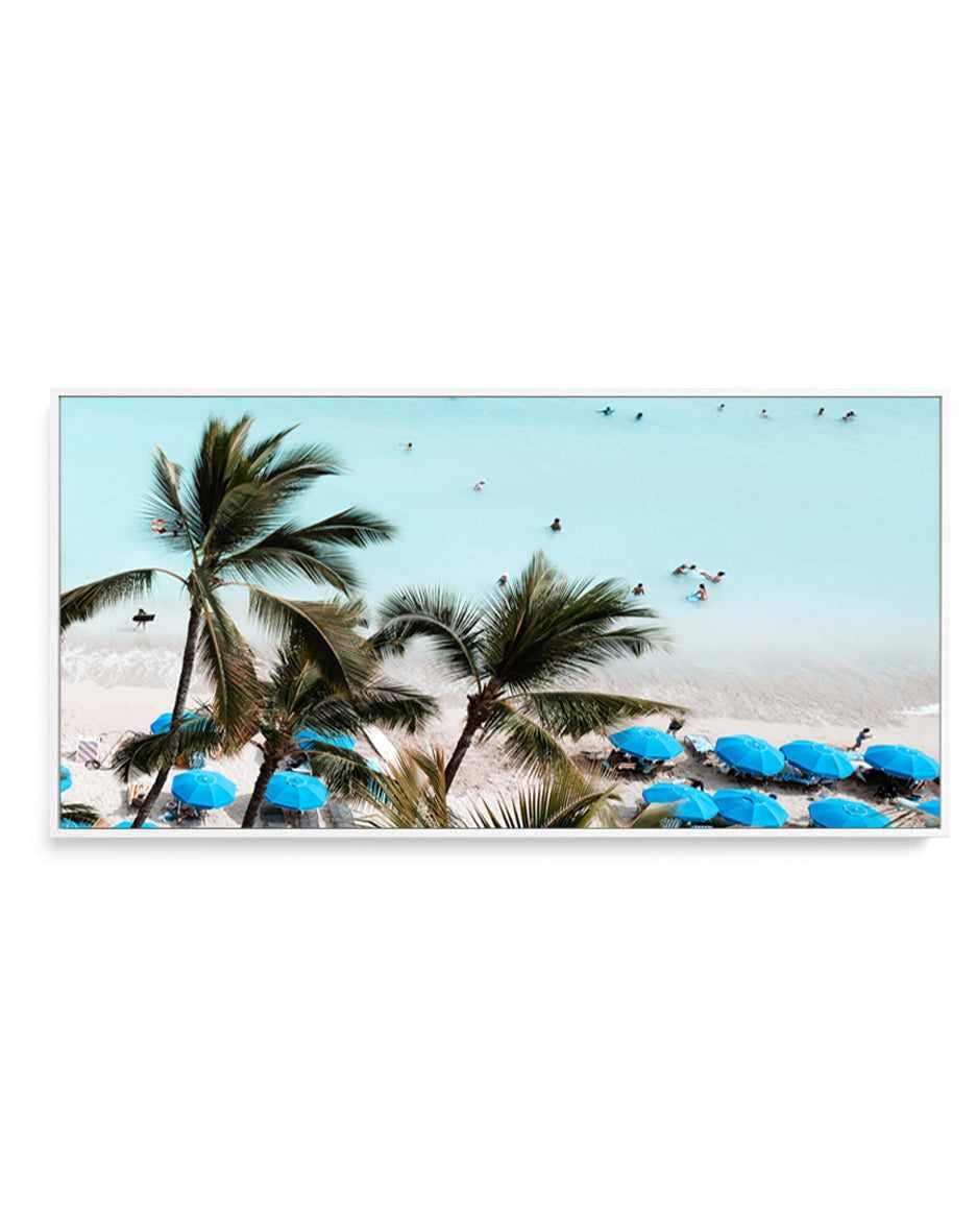 Waikiki Beach Days II | Panoramic Canvas Art Print from Olive et Oriel where you can shop wallpaper and artworks online