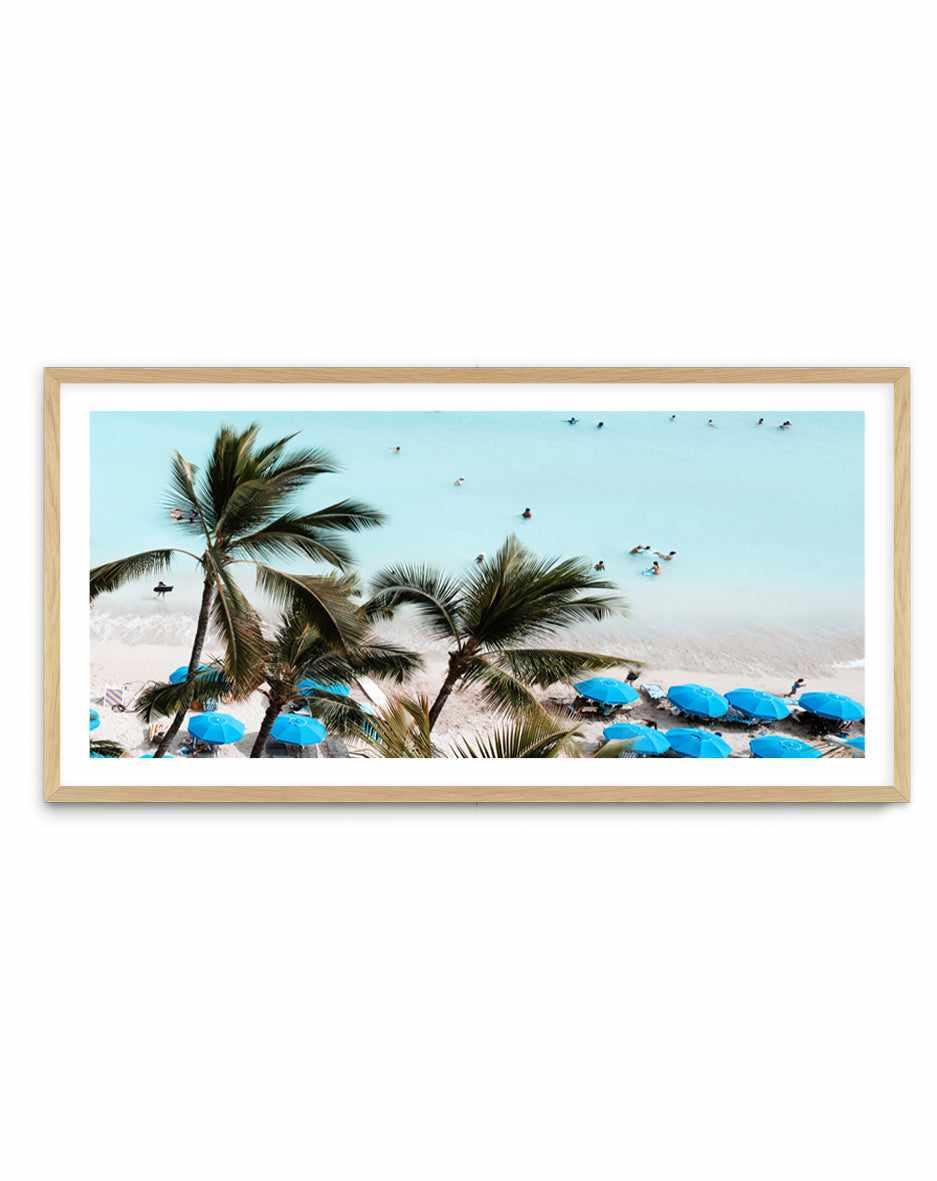 Waikiki Beach Days II | Panoramic Art Print from Olive et Oriel where you can shop wallpaper and artworks online