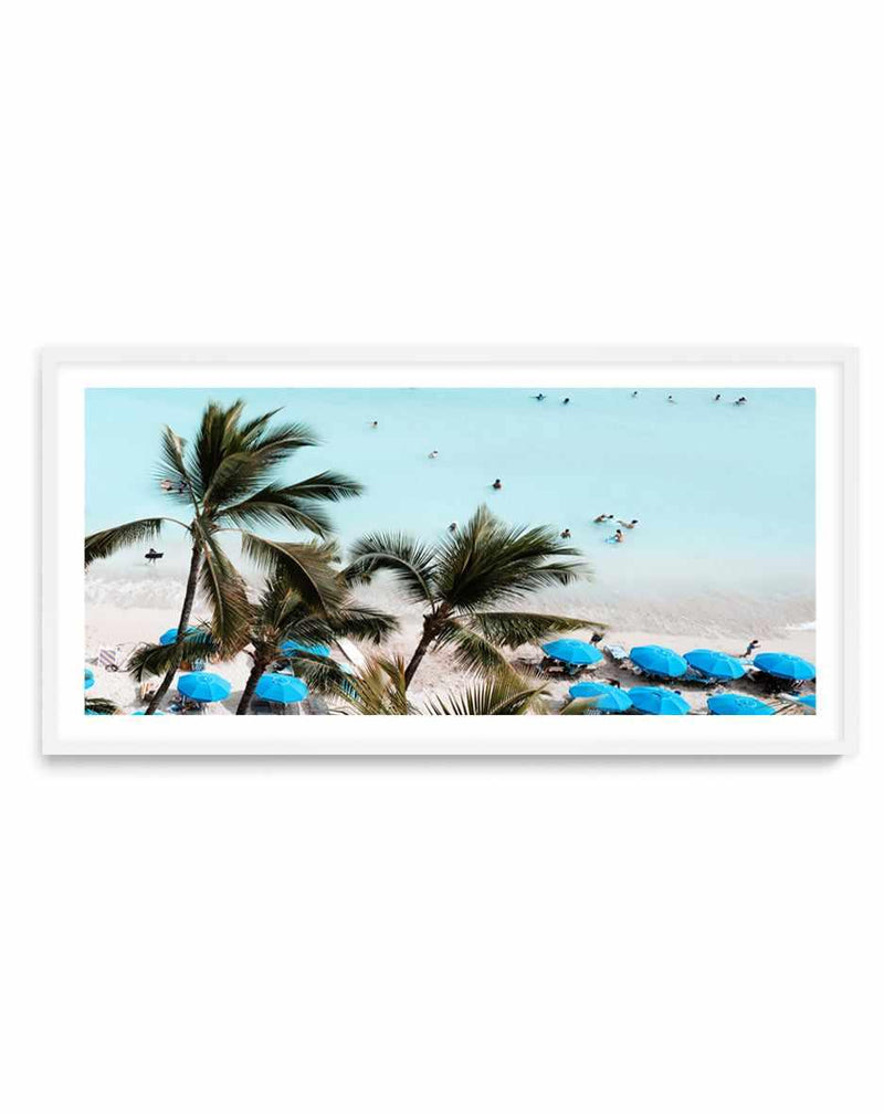 Waikiki Beach Days II | Panoramic Art Print from Olive et Oriel where you can shop wallpaper and artworks online