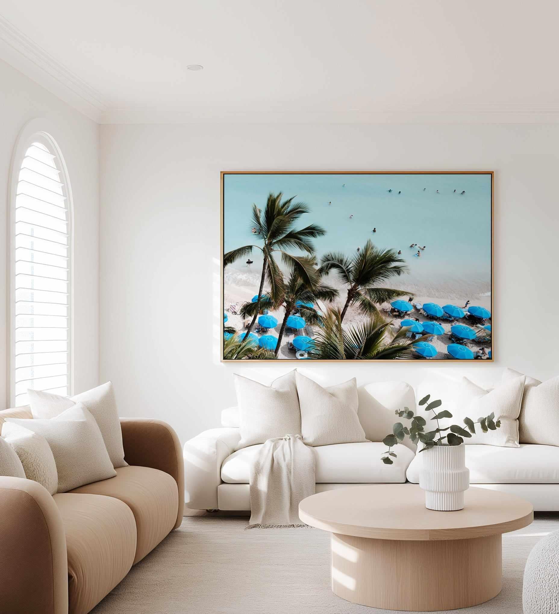Waikiki Beach Days II by Teigan Geercke | Framed Canvas Art Print from Olive et Oriel where you can shop wallpaper and artworks online