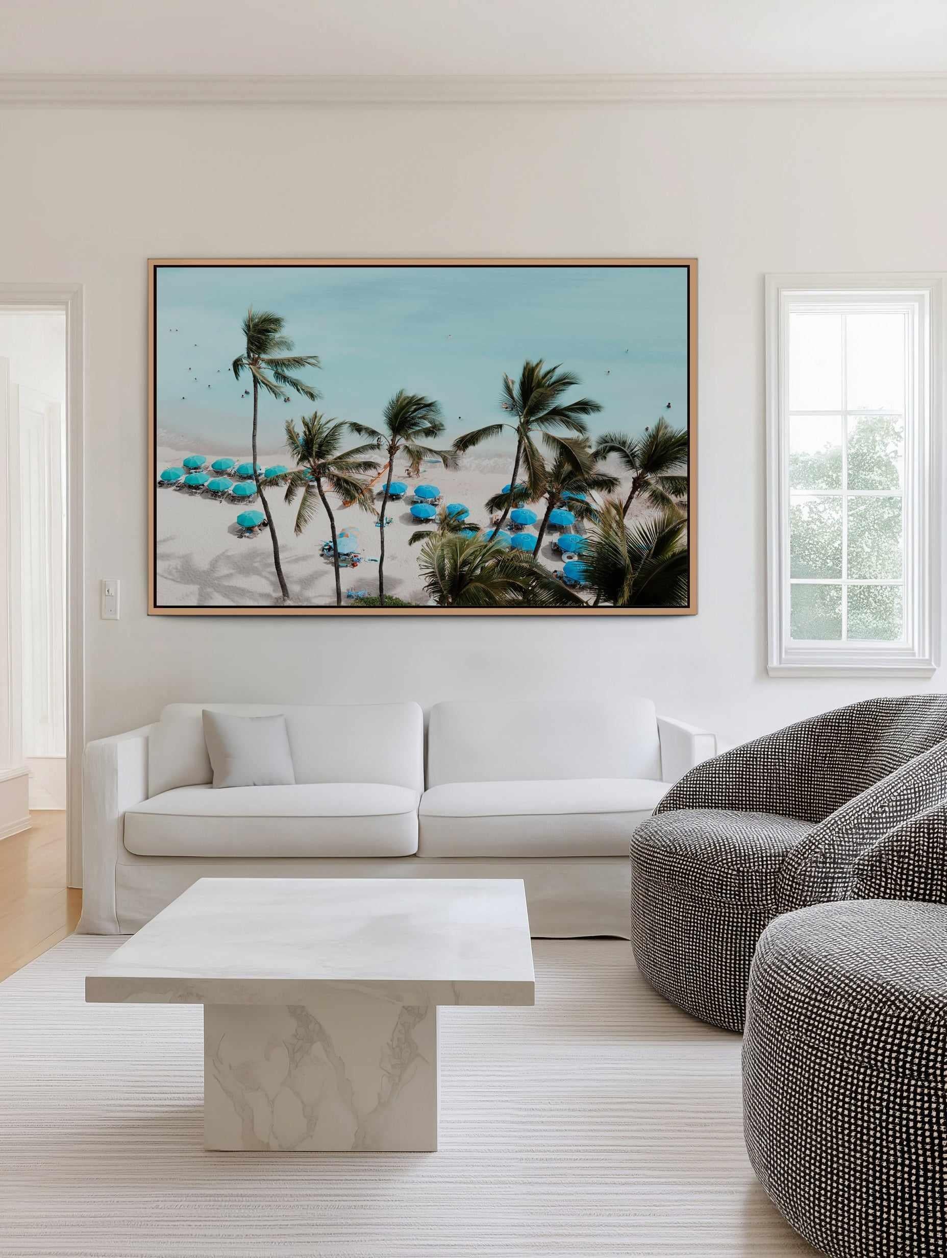 Waikiki Beach Days I by Teigan Geercke | Framed Canvas Art Print from Olive et Oriel where you can shop wallpaper and artworks online