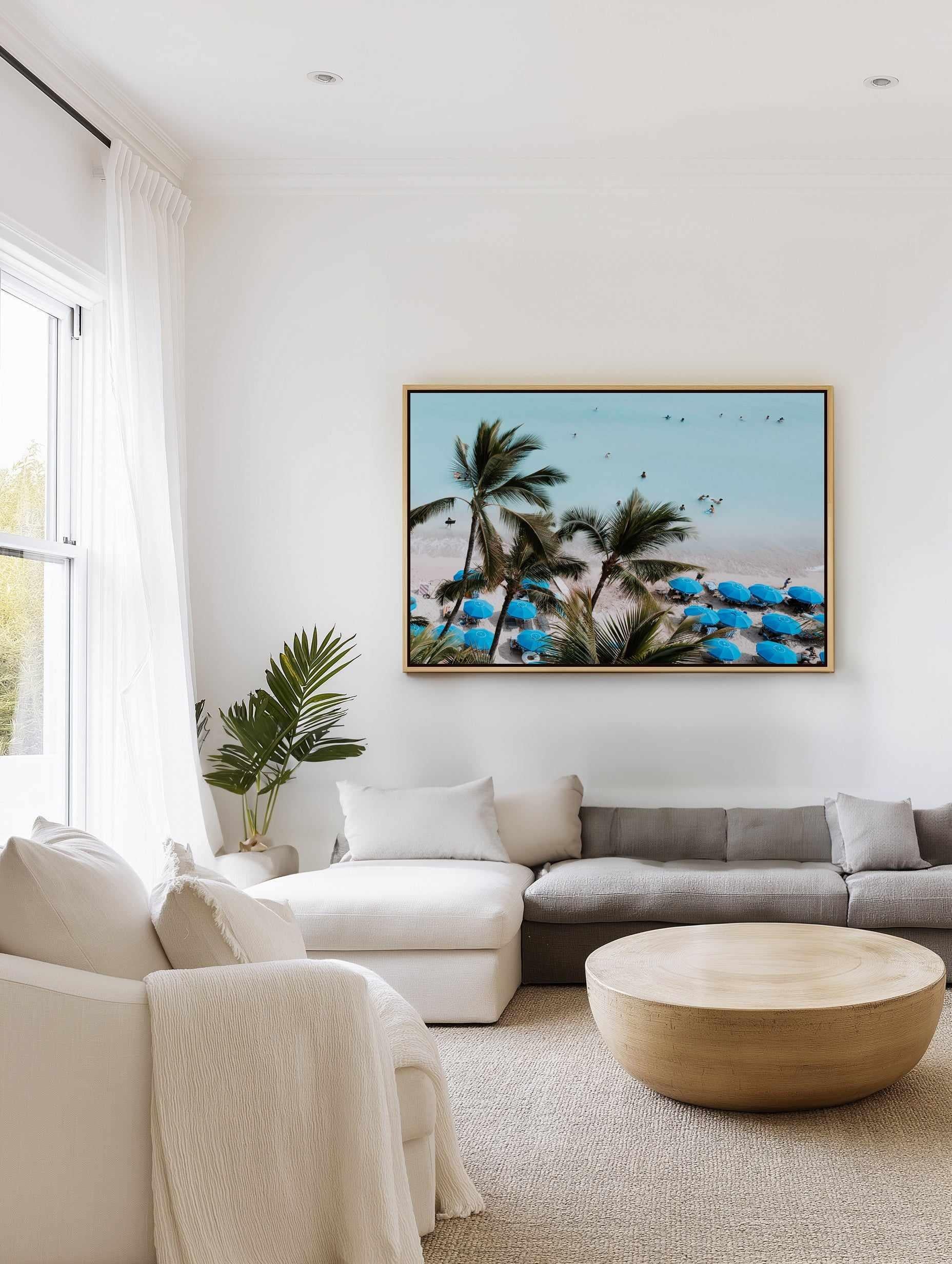 Waikiki Beach Days II by Teigan Geercke | Framed Canvas Art Print from Olive et Oriel where you can shop wallpaper and artworks online