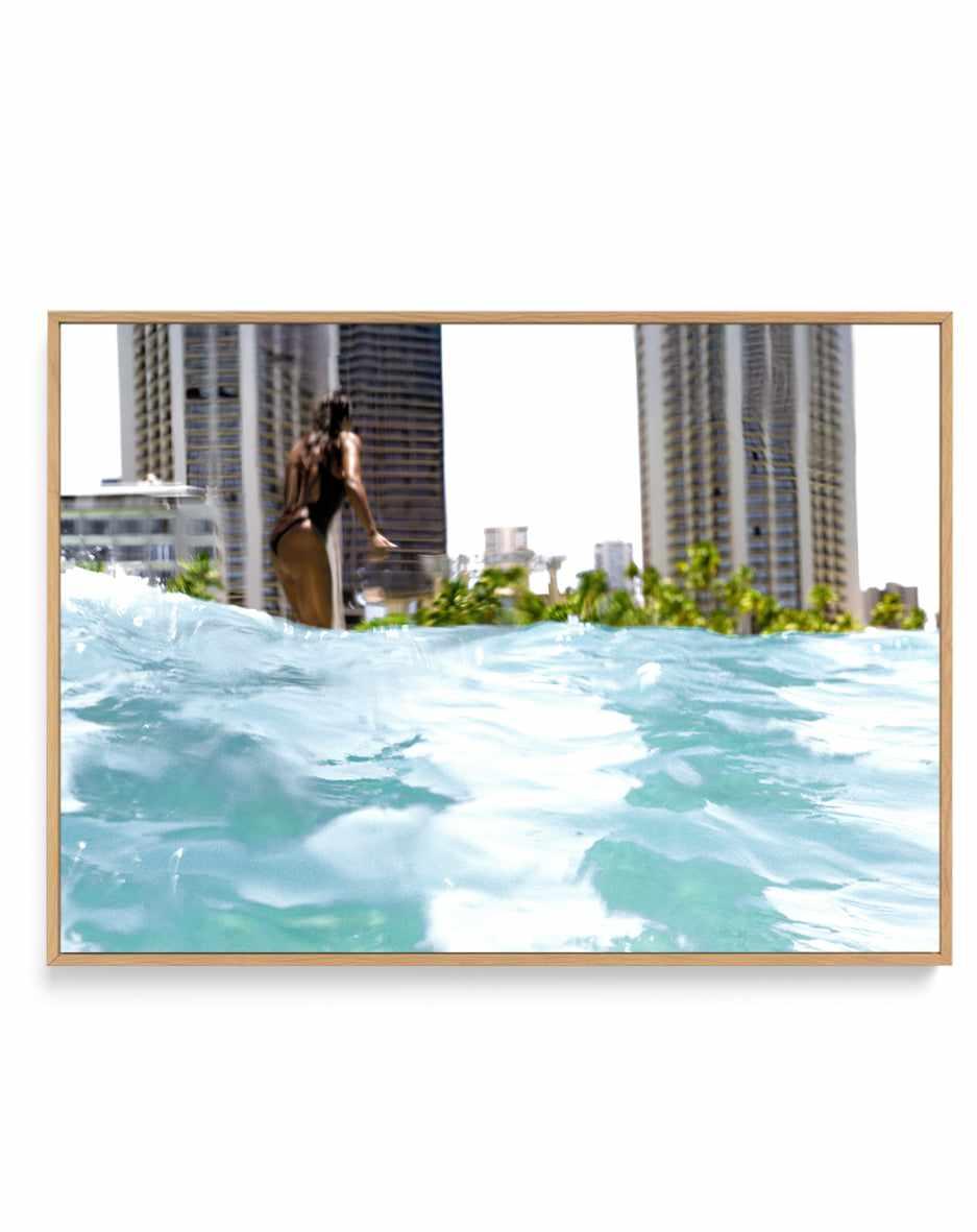 Waikiki Beach Surf Club by Teigan Geercke | Framed Canvas Art Print from Olive et Oriel where you can shop wallpaper and artworks online