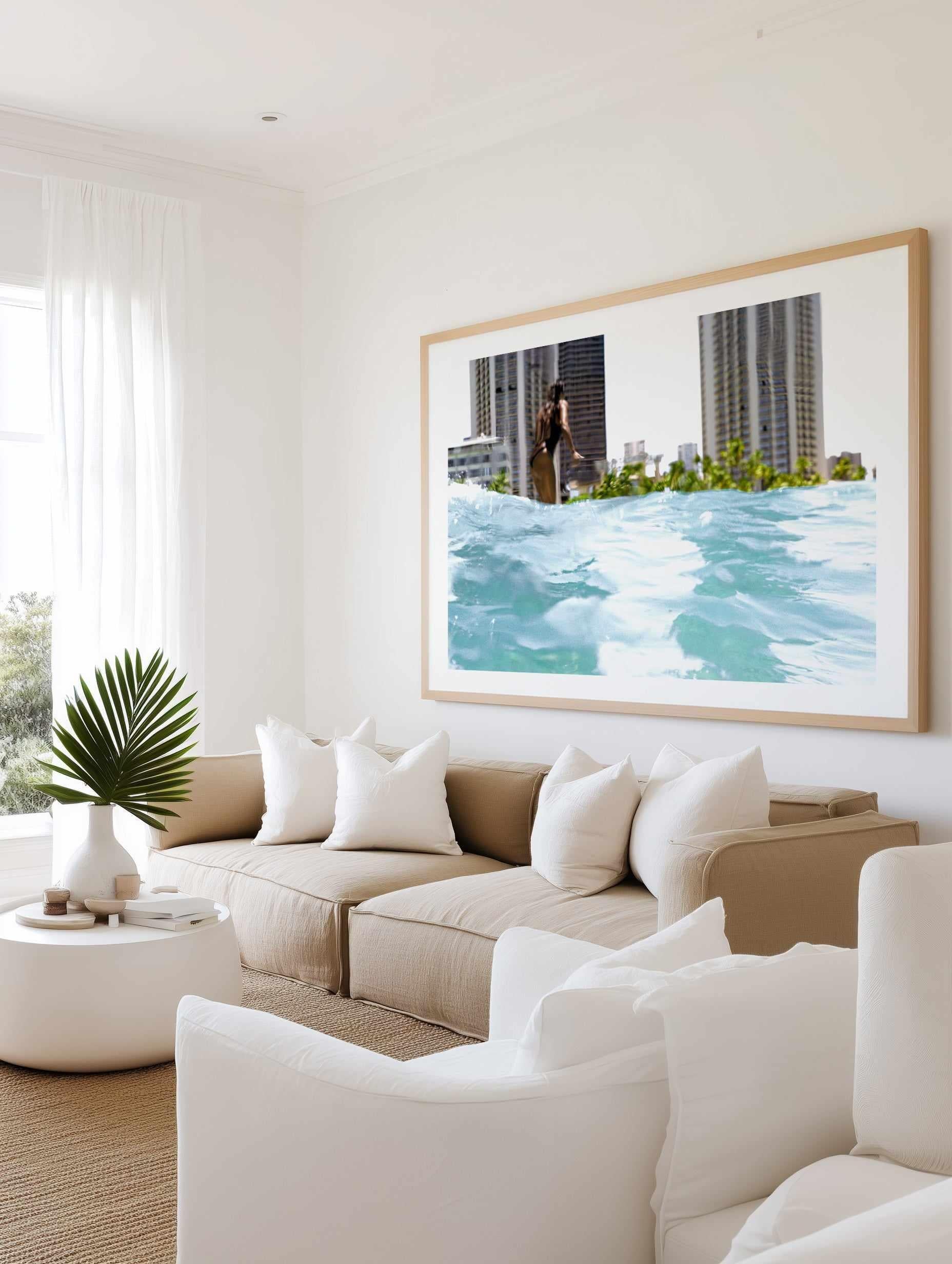 Waikiki Beach Surf Club by Teigan Geercke | Art Print from Olive et Oriel where you can shop wallpaper and artworks online