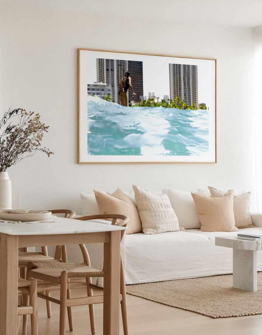 Waikiki Beach Surf Club by Teigan Geercke | Art Print from Olive et Oriel where you can shop wallpaper and artworks online