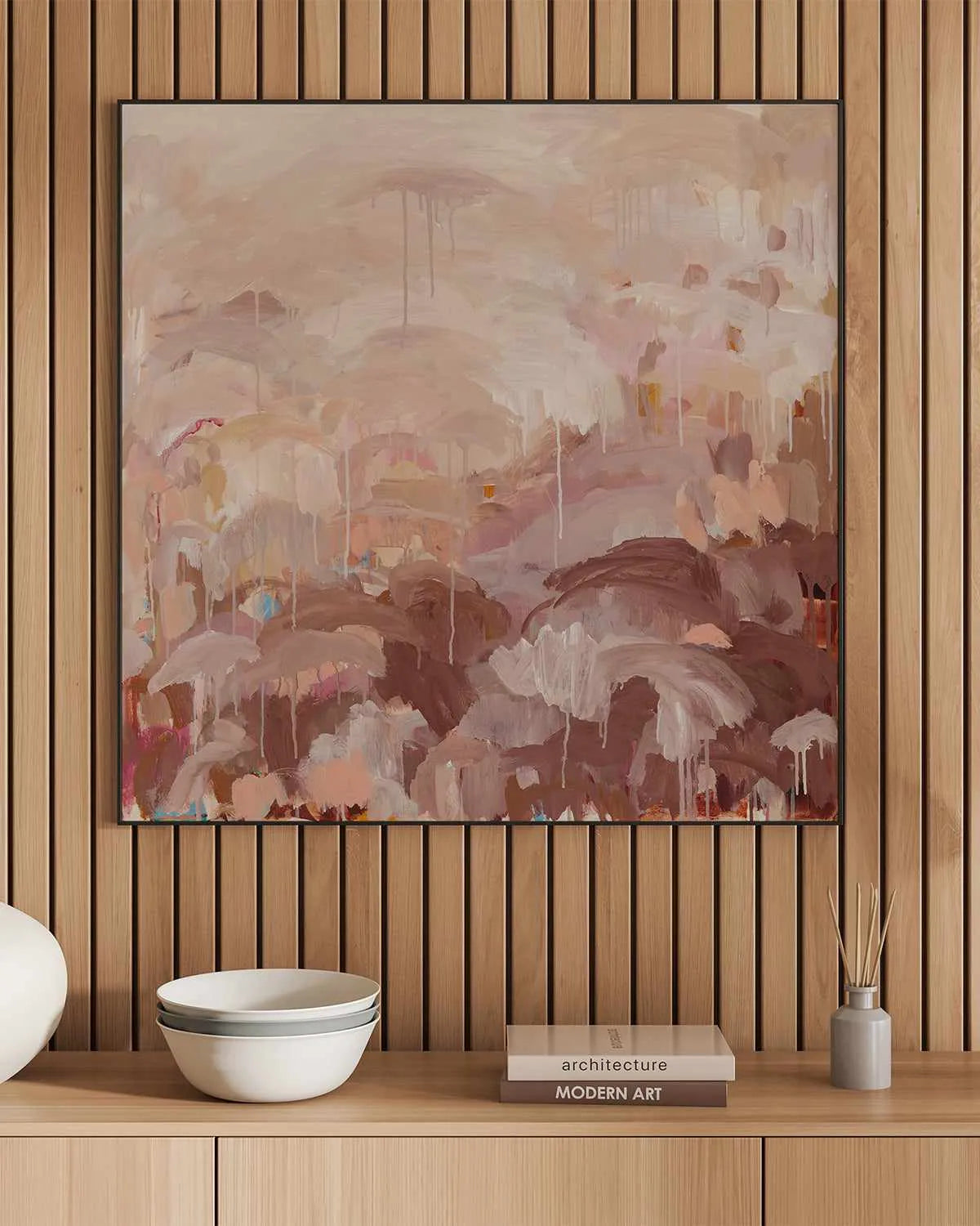 Waiting for a Low Tide by Alicia Benetatos | Framed Canvas Art Print from Olive et Oriel where you can shop wallpaper and artworks online