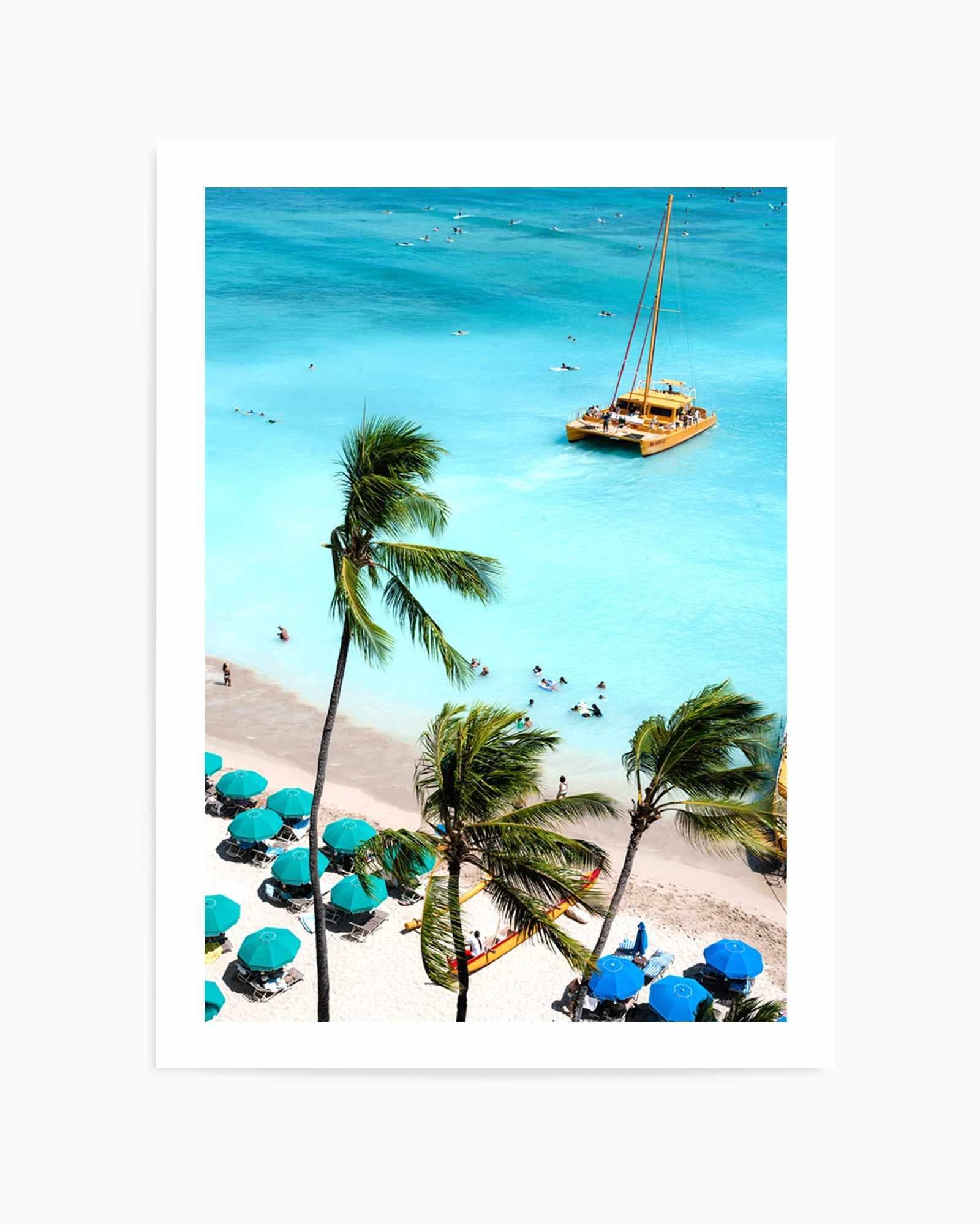 Waikiki Beach I by Teigan Geercke | Art Print from Olive et Oriel where you can shop wallpaper and artworks online
