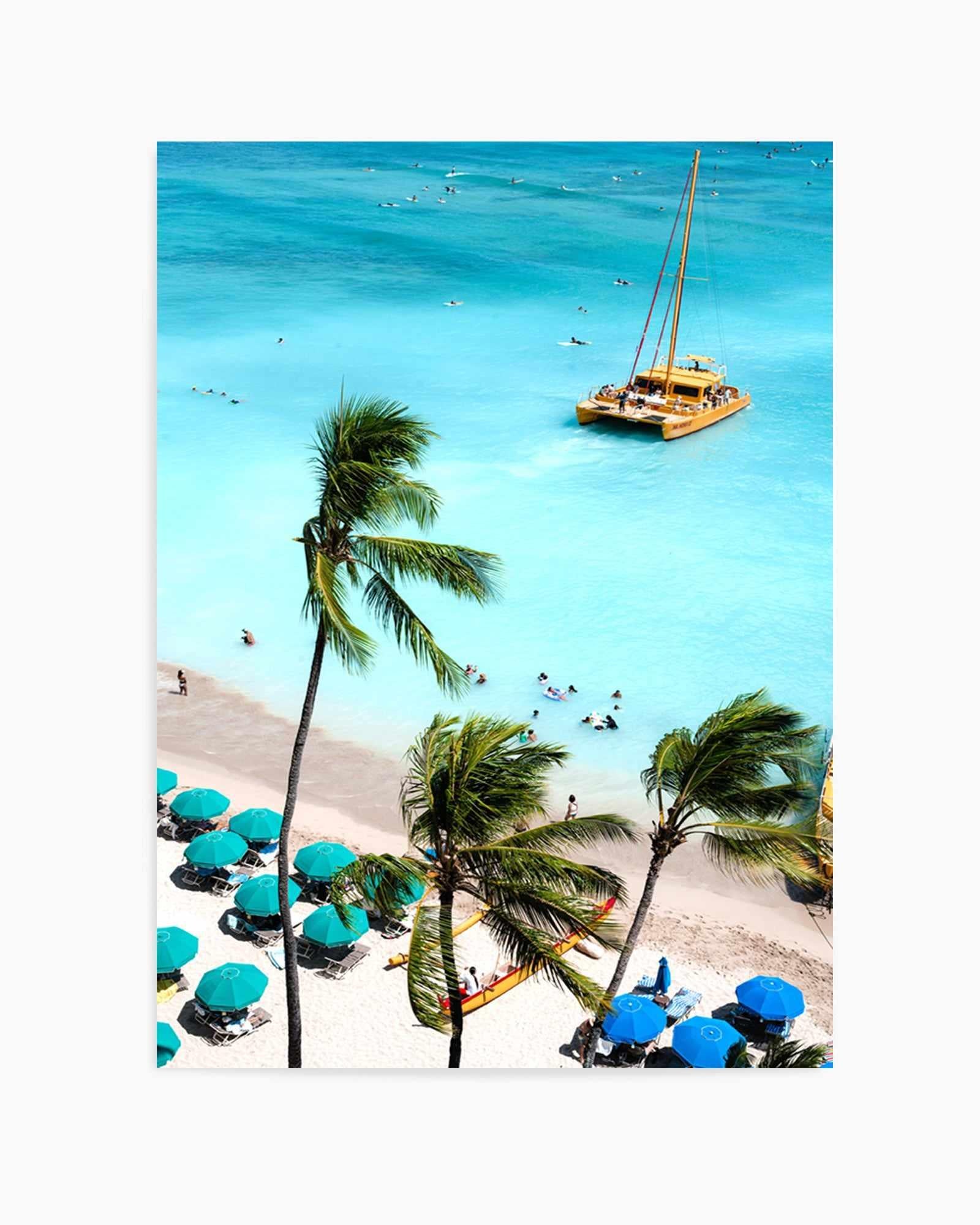 Waikiki Beach I by Teigan Geercke | Art Print from Olive et Oriel where you can shop wallpaper and artworks online