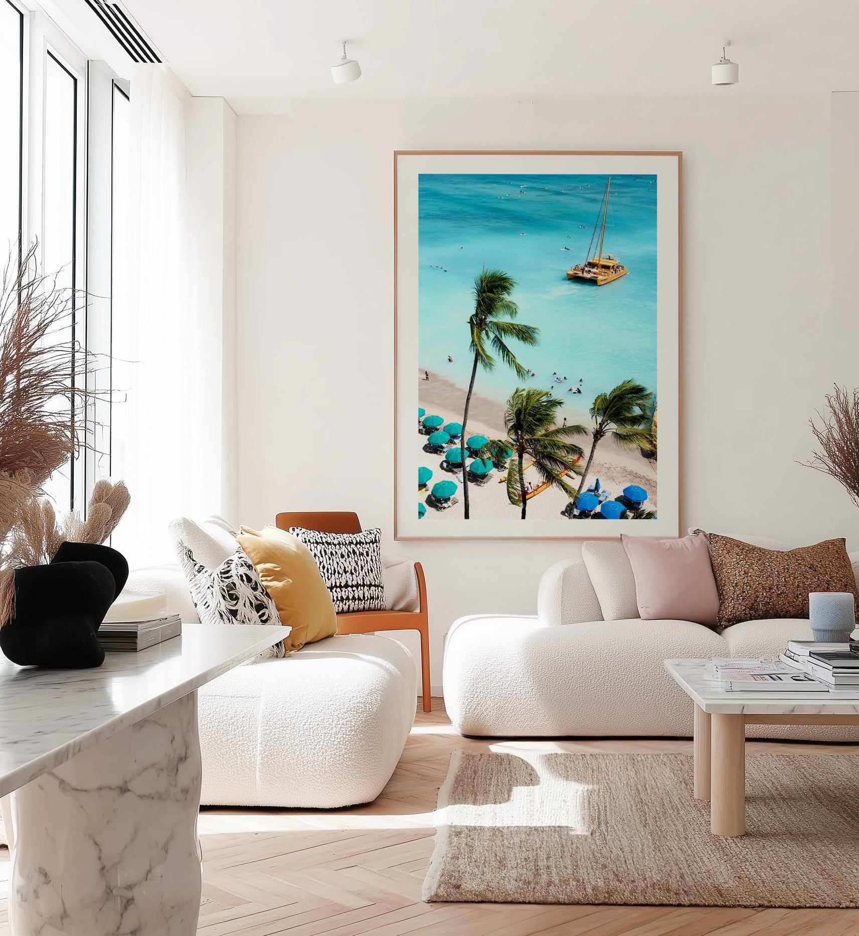 Waikiki Beach I by Teigan Geercke | Art Print from Olive et Oriel where you can shop wallpaper and artworks online