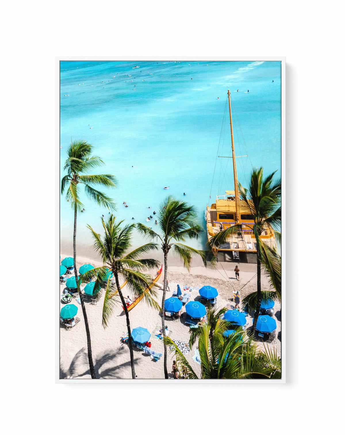 Waikiki Beach II by Teigan Geercke | Framed Canvas Art Print from Olive et Oriel where you can shop wallpaper and artworks online