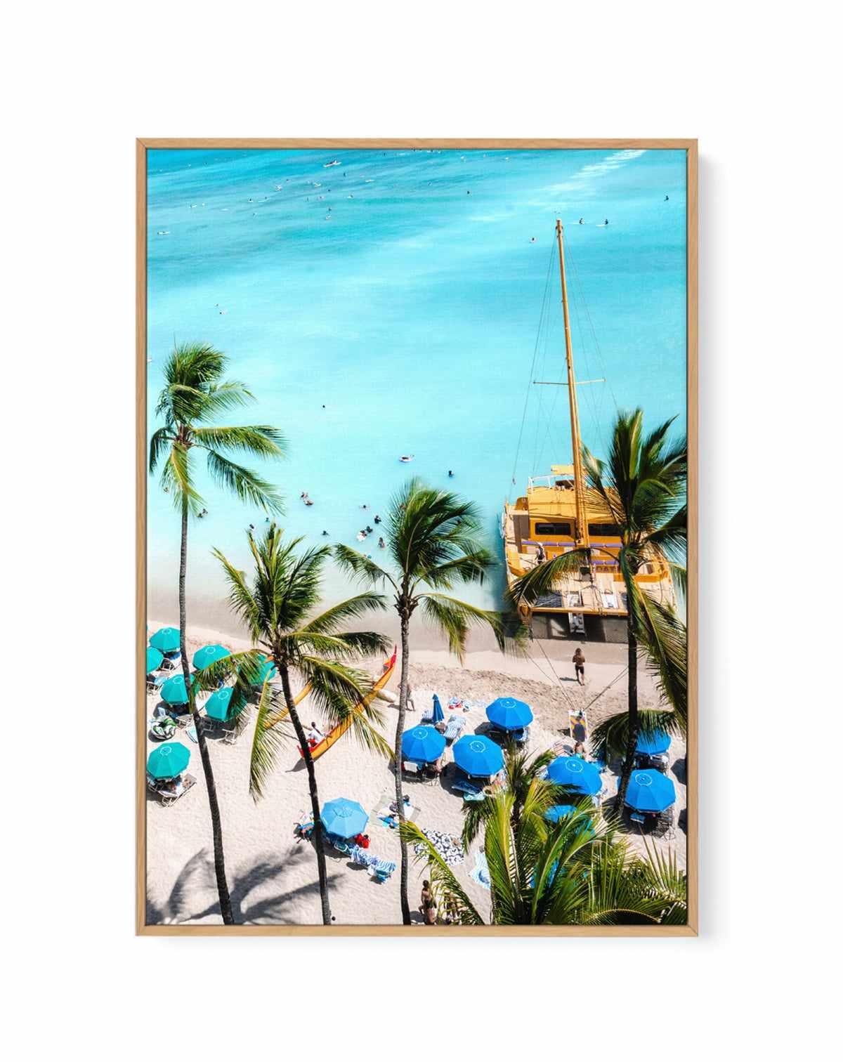 Waikiki Beach II by Teigan Geercke | Framed Canvas Art Print from Olive et Oriel where you can shop wallpaper and artworks online