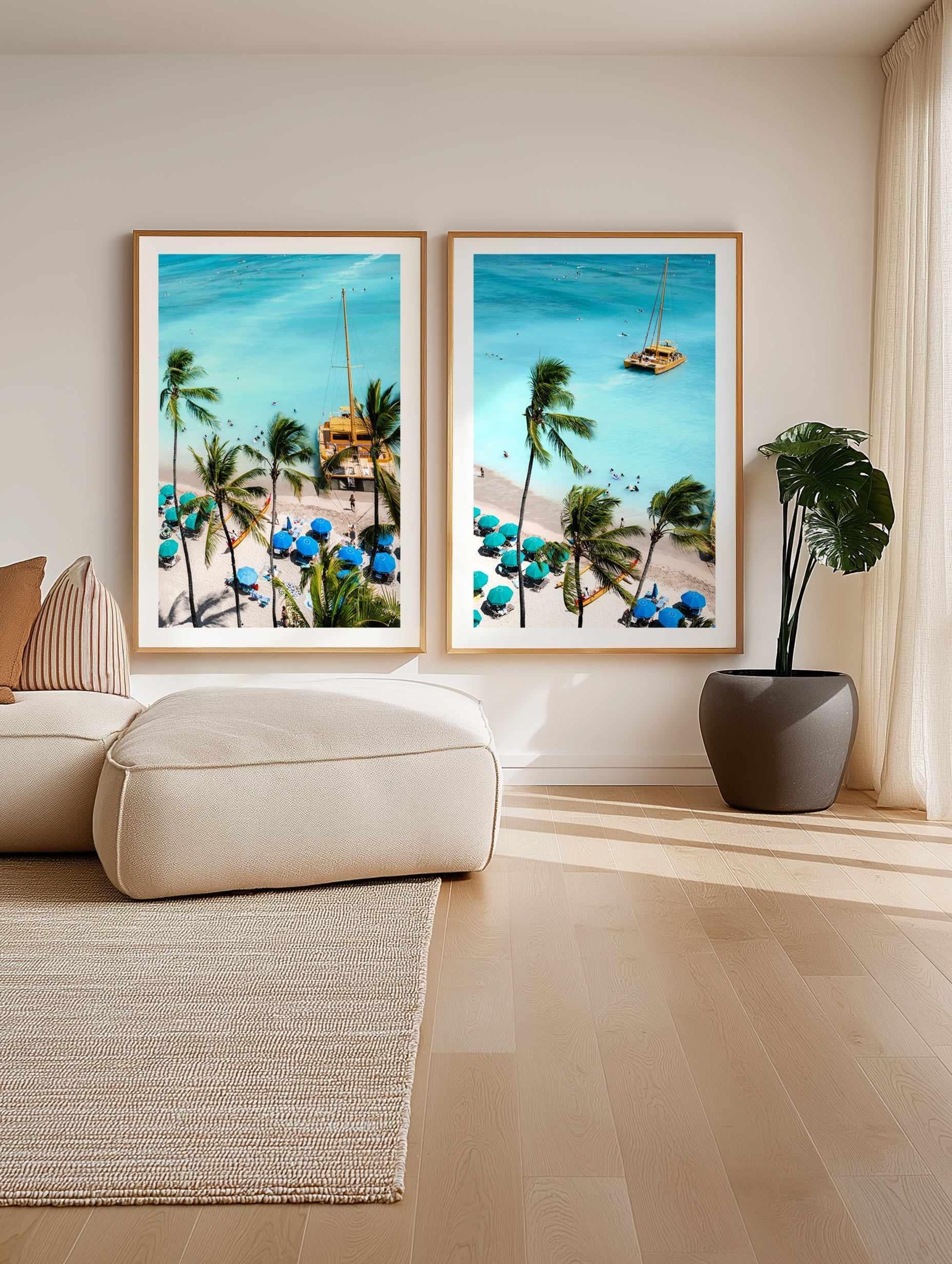 Waikiki Beach II by Teigan Geercke | Art Print from Olive et Oriel where you can shop wallpaper and artworks online