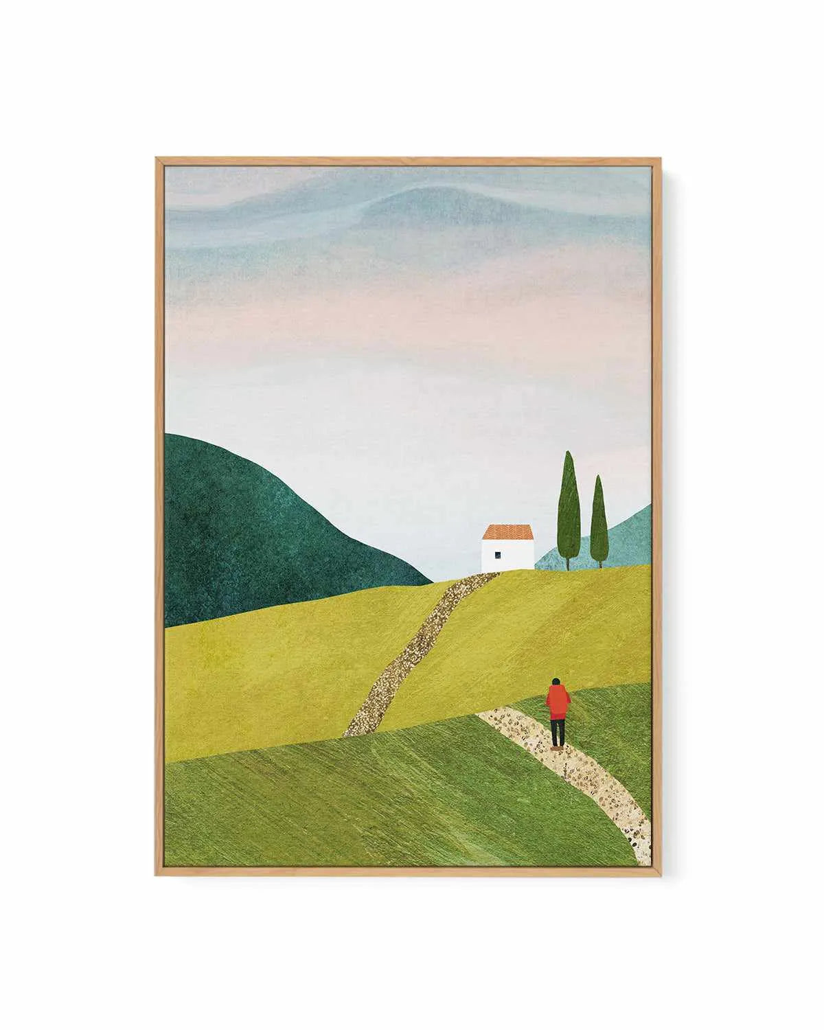 Walking Home by Henry Rivers | Framed Canvas Art Print from Olive et Oriel where you can shop wallpaper and artworks online