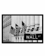 Wall Street Sign Art Print