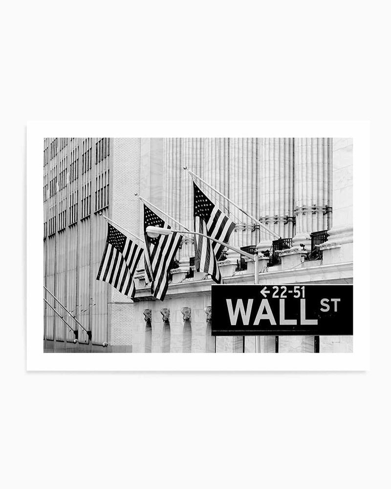 Wall Street Sign Art Print