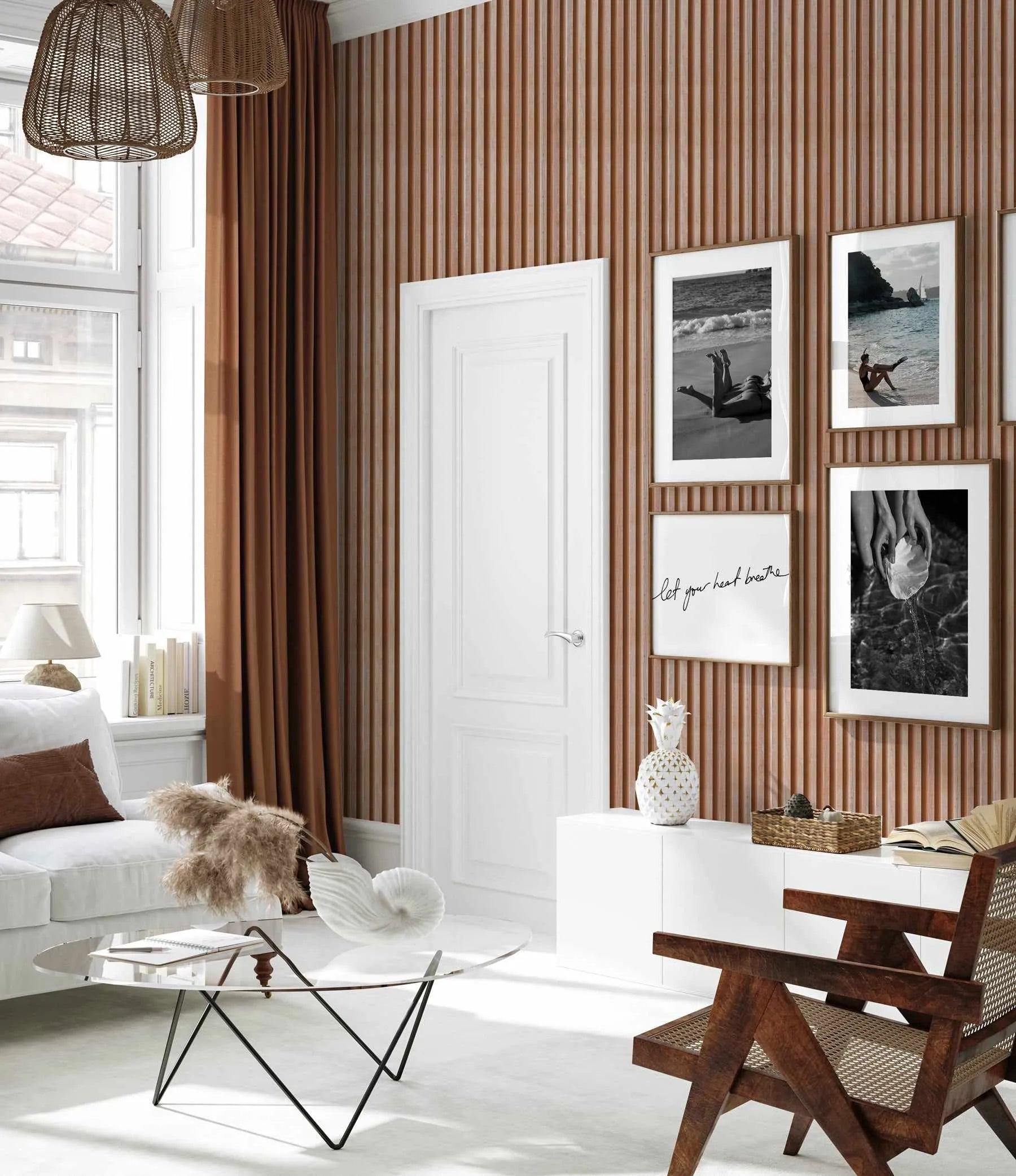 Walnut Stained Battens Wallpaper-Wallpaper-Buy Kids Removable Wallpaper Online Our Custom Made Children√¢‚Ç¨‚Ñ¢s Wallpapers Are A Fun Way To Decorate And Enhance Boys Bedroom Decor And Girls Bedrooms They Are An Amazing Addition To Your Kids Bedroom Walls Our Collection of Kids Wallpaper Is Sure To Transform Your Kids Rooms Interior Style From Pink Wallpaper To Dinosaur Wallpaper Even Marble Wallpapers For Teen Boys Shop Peel And Stick Wallpaper Online Today With Olive et Oriel