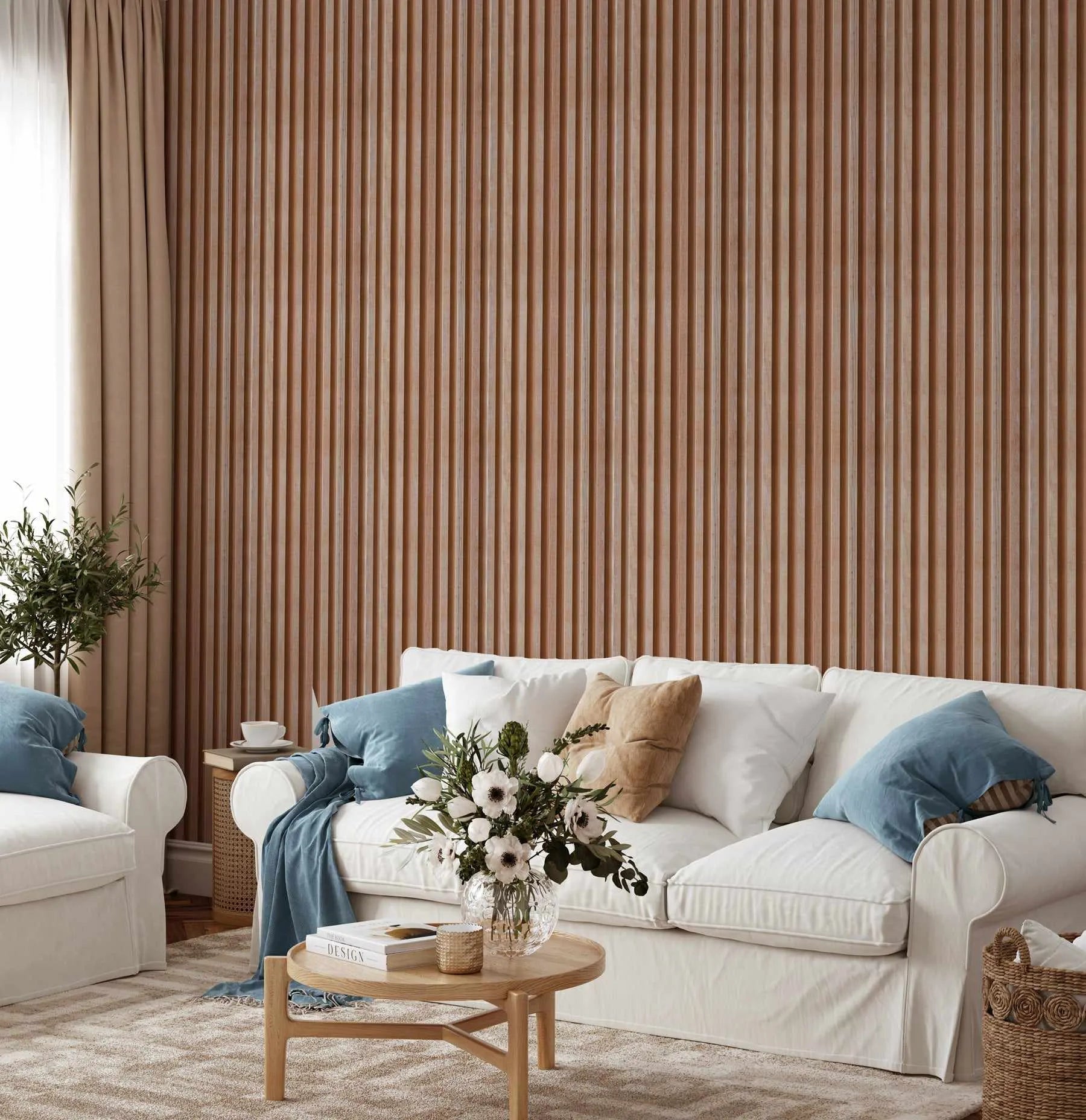 Walnut Stained Battens Wallpaper-Wallpaper-Buy Kids Removable Wallpaper Online Our Custom Made Children√¢‚Ç¨‚Ñ¢s Wallpapers Are A Fun Way To Decorate And Enhance Boys Bedroom Decor And Girls Bedrooms They Are An Amazing Addition To Your Kids Bedroom Walls Our Collection of Kids Wallpaper Is Sure To Transform Your Kids Rooms Interior Style From Pink Wallpaper To Dinosaur Wallpaper Even Marble Wallpapers For Teen Boys Shop Peel And Stick Wallpaper Online Today With Olive et Oriel