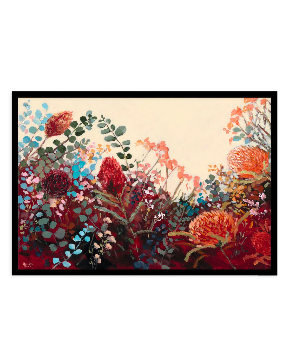 Waratah Vintage by Meredith Howse | Art Print