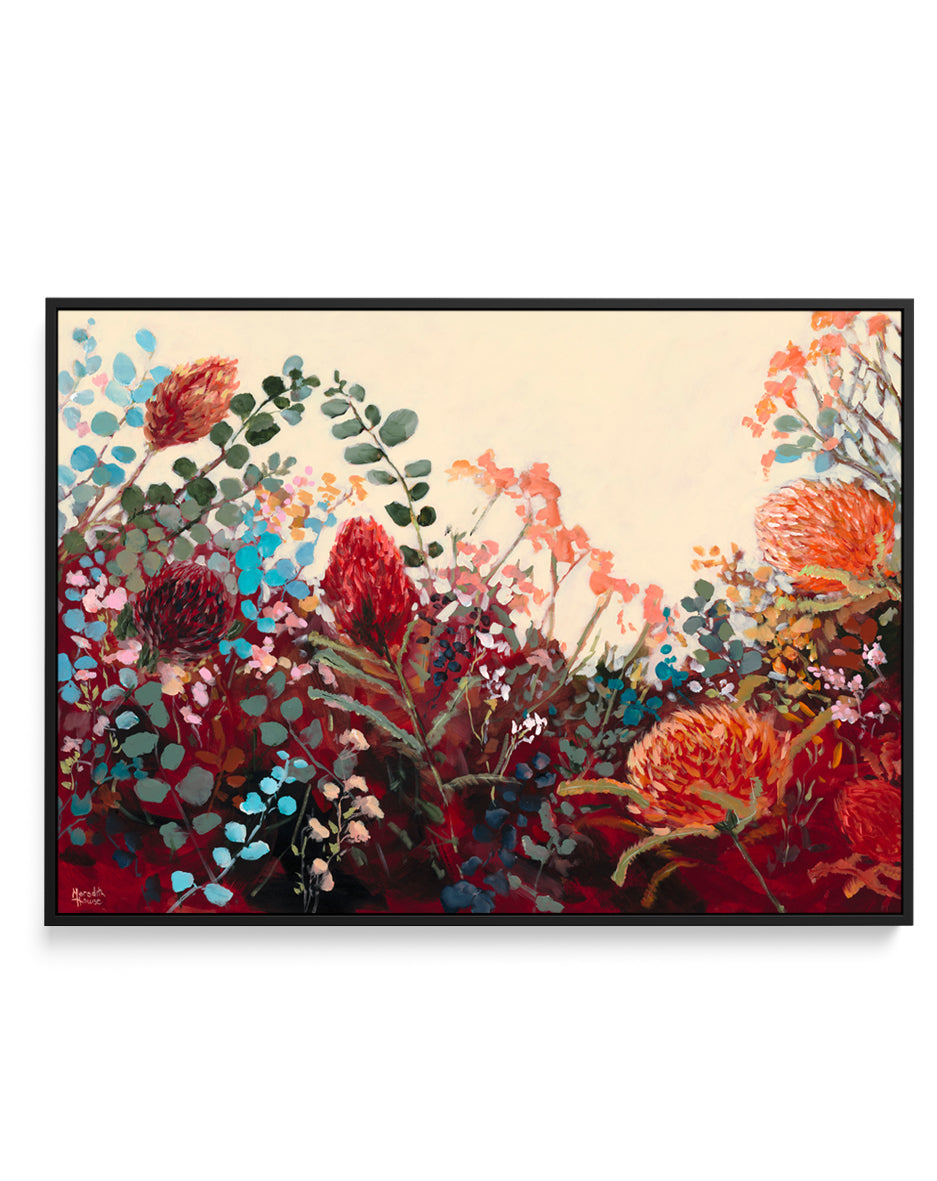 Waratah Vintage by Meredith Howse | Framed Canvas Art Print