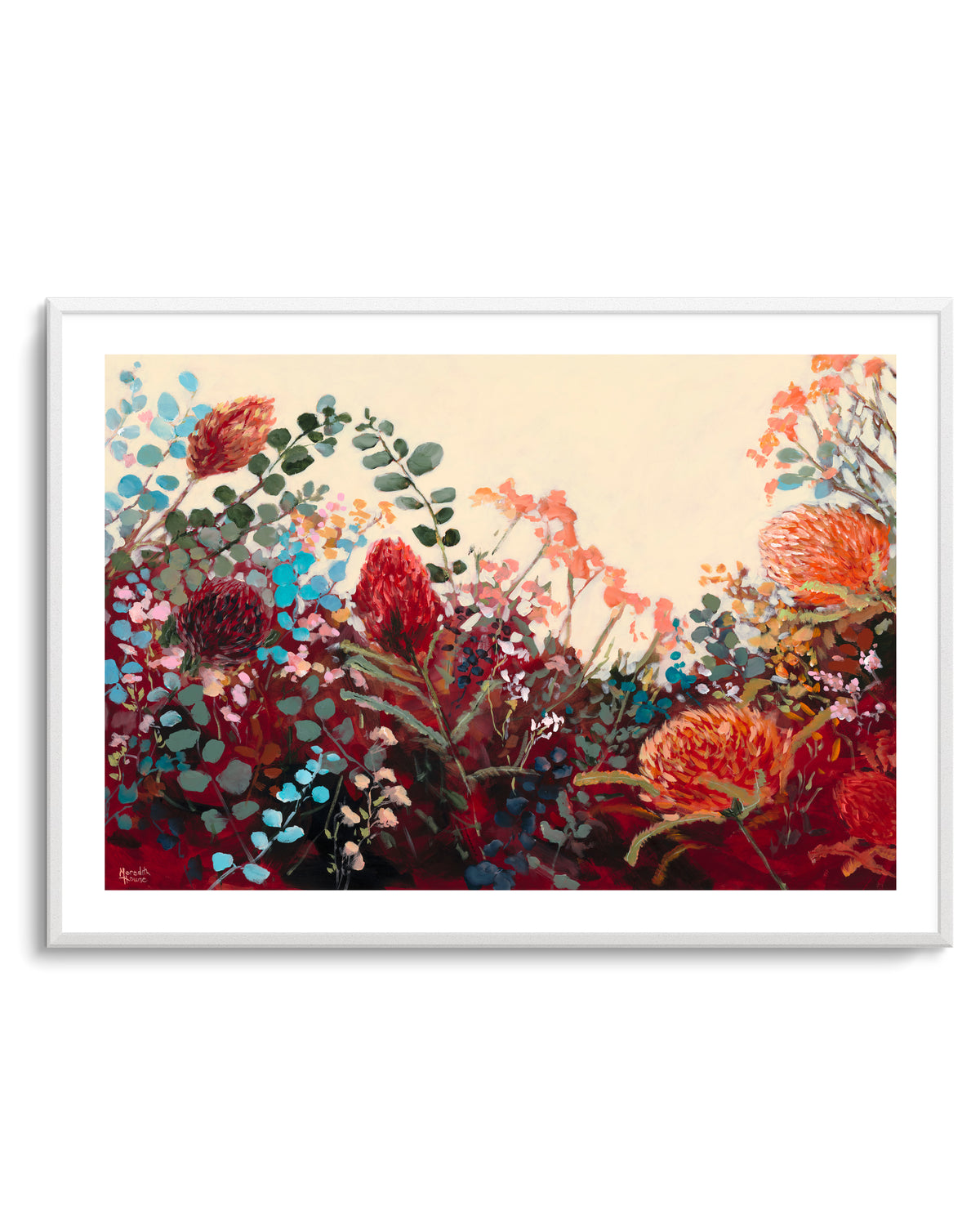 Waratah Vintage by Meredith Howse | Art Print
