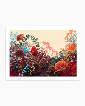 Waratah Vintage by Meredith Howse | Art Print