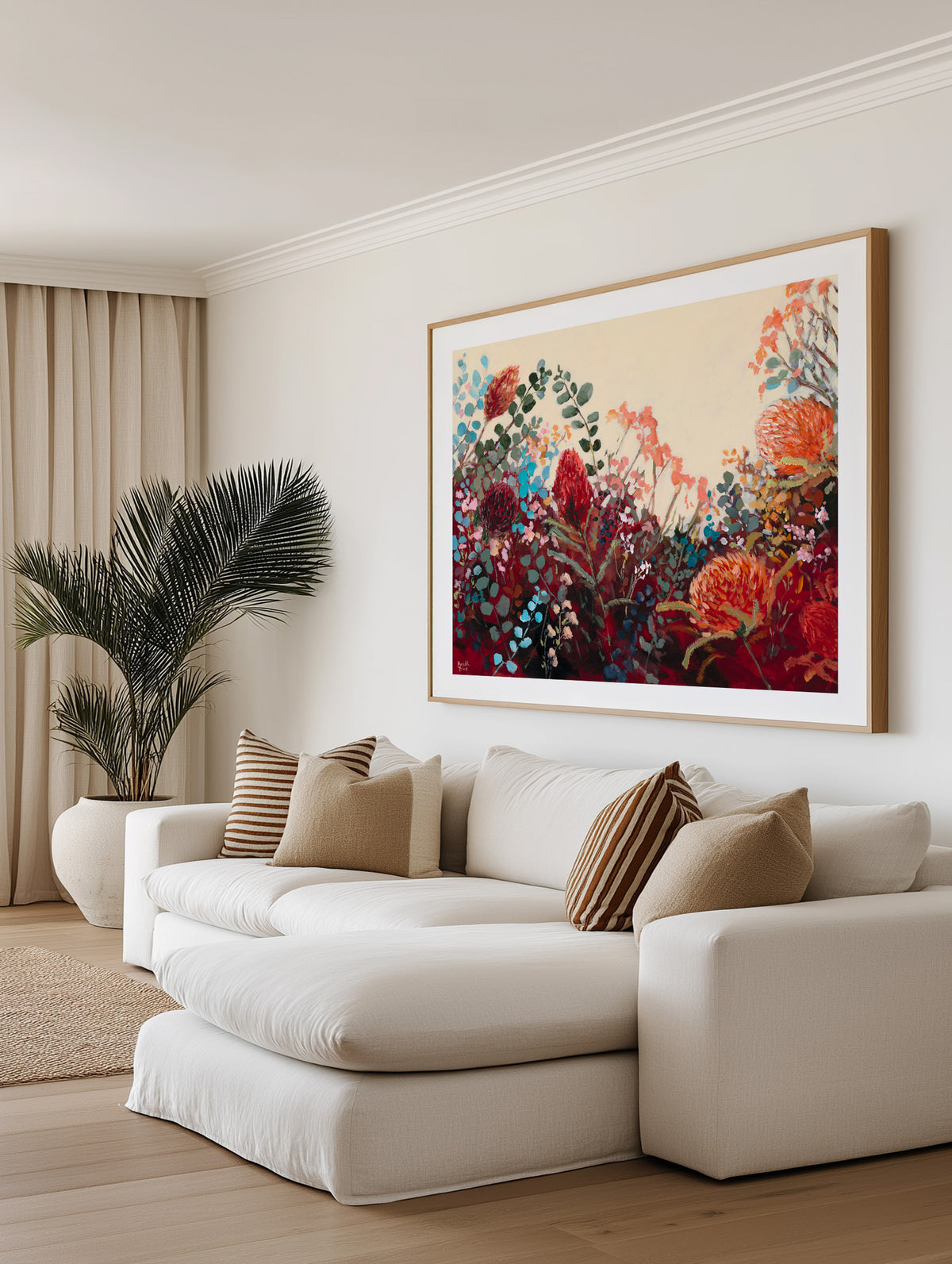 Waratah Vintage by Meredith Howse | Art Print