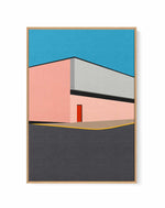 Warehouse Illustration By Rosi Feist | Framed Canvas Art Print